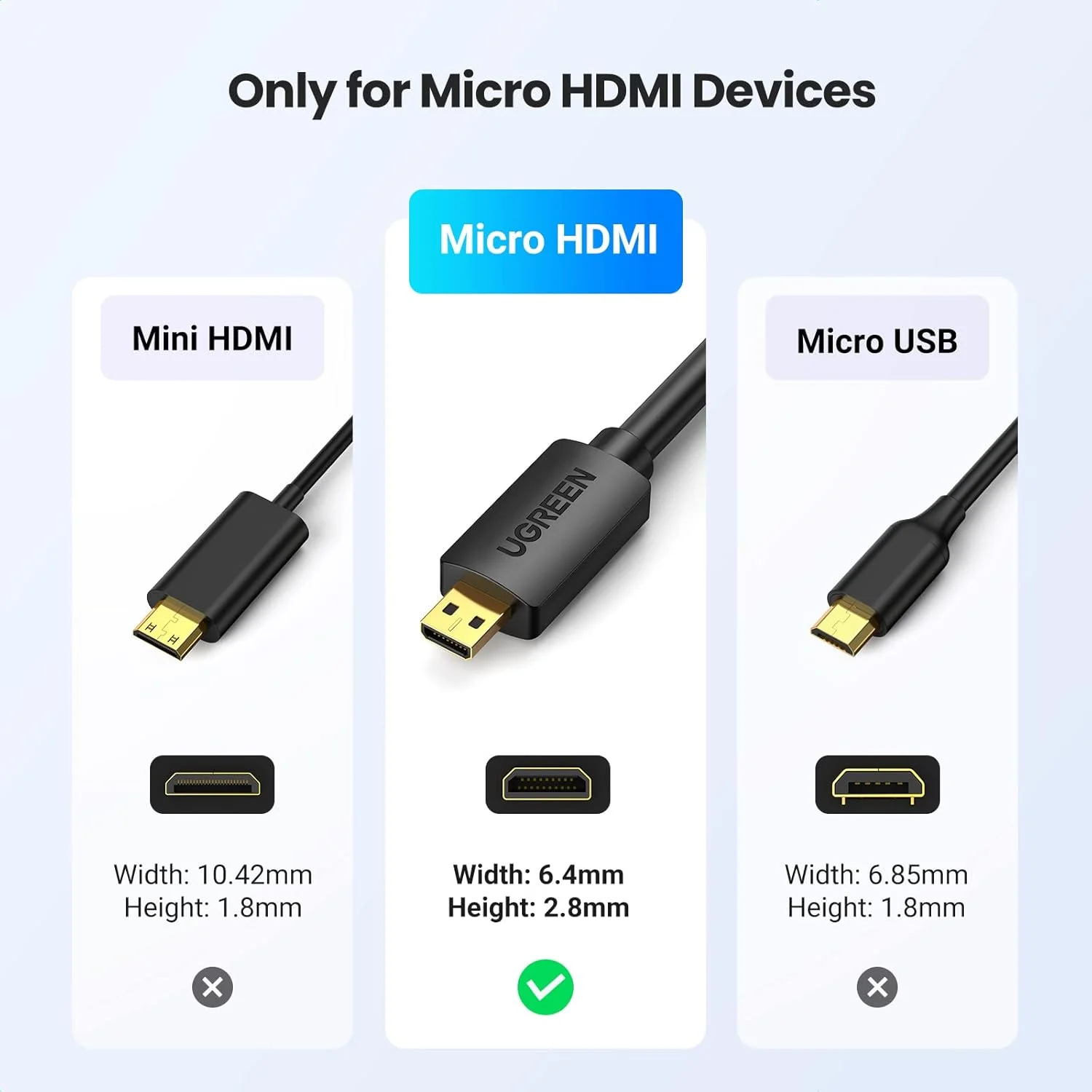کابل تبدیل میکرو HDMI به HDMI یوگرین 4K 60Hz با کانال بازگشت صدای اترنت سازگار با دوربین GoPro Hero 7/6، رزبری پای 5، Retroid Pocket 3+/3، یوگا 3 B500، کارت کپچر ویدیو دوربین 3 فوت کابل تبدیل میکرو HDMI به HDMI یوگرین 4K 60Hz با کانال بازگشت صدای اترنت سازگار با دوربین GoPro Hero 7/6، رزبری پای 5، Retroid Pocket 3+/3، یوگا 3 B500، کارت کپچر ویدیو دوربین 3 فوت