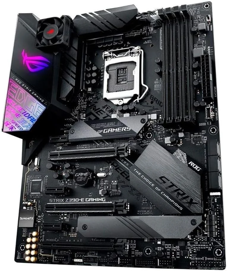 مادربرد گیمینگ ایسوس ROG Strix Z390-E LGA1151 (نسل 8 و 9 اینتل) ATX DDR4 DP HDMI M.2 USB 3.1 Gen2 802.11AC Wi-Fi
