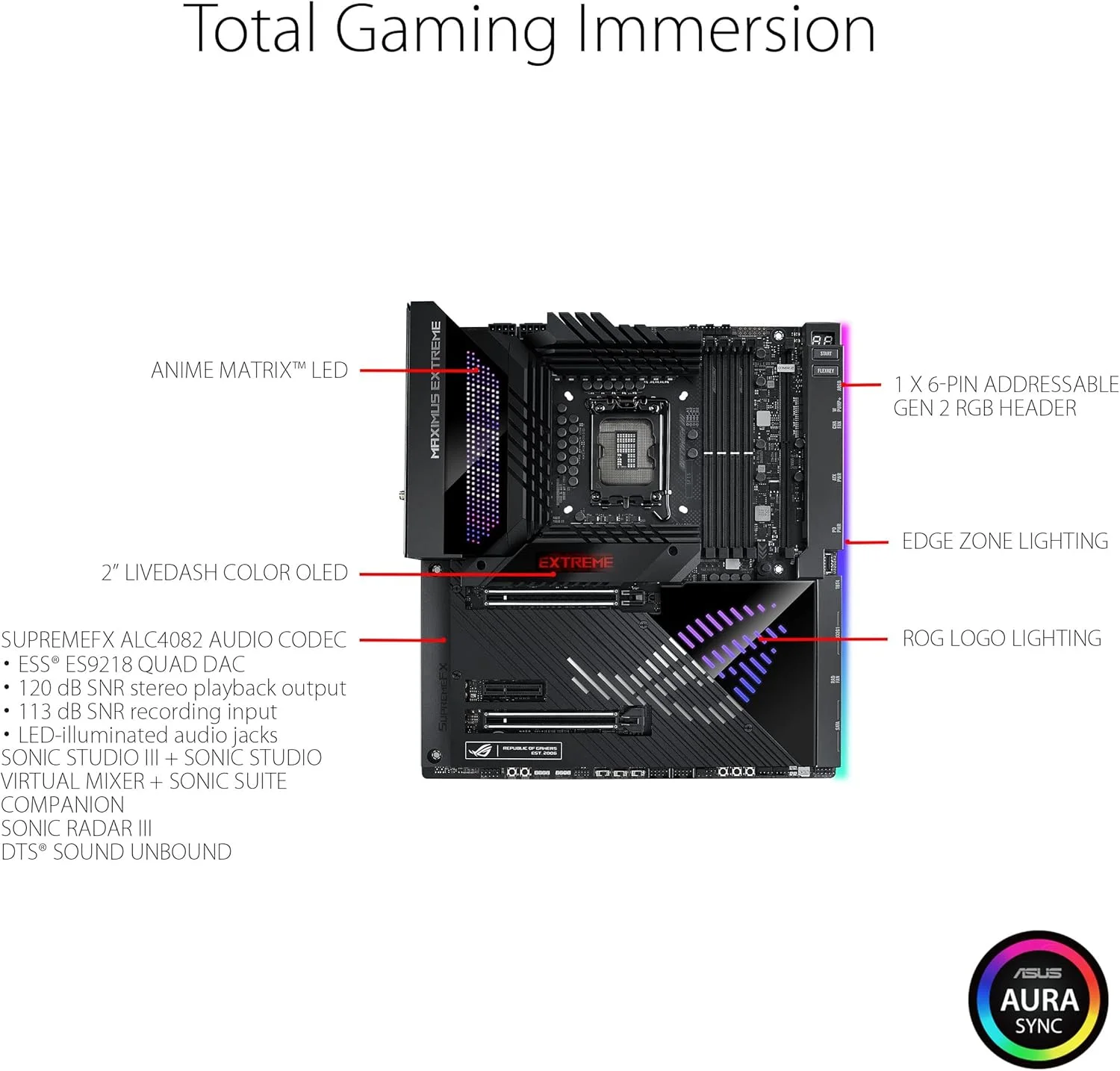 مادربرد گیمینگ ایسوس ROG Maximus Z790 Extreme WiFi 6E LGA 1700 (نسل دوازدهم و سیزدهم اینتل) EATX (PCIe 5.0, DDR5, 25 فاز قدرت, 5X M.2, LAN 10 و 2.5 گیگابیتی, 2x Thunderbolt 4, USB 3.2 Gen 2x2 با Quick Charge 4+)