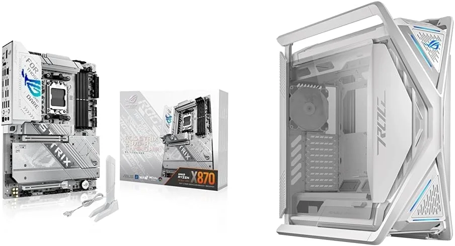 باندل مادربرد ایسوس ROG Strix X870-A Gaming WiFi AMD AM5 ATX، DDR5 AEMP، WiFi 7، 4X M.2، PCIe® 5.0 + کیس کامپیوتر فول تاور ASUS ROG Hyperion GR701 EATX با ساختار نیمه باز باندل مادربرد ایسوس ROG Strix X870-A Gaming WiFi AMD AM5 ATX، DDR5 AEMP، WiFi 7، 4X M.2، PCIe® 5.0 + کیس کامپیوتر فول تاور ASUS ROG Hyperion GR701 EATX با ساختار نیمه باز