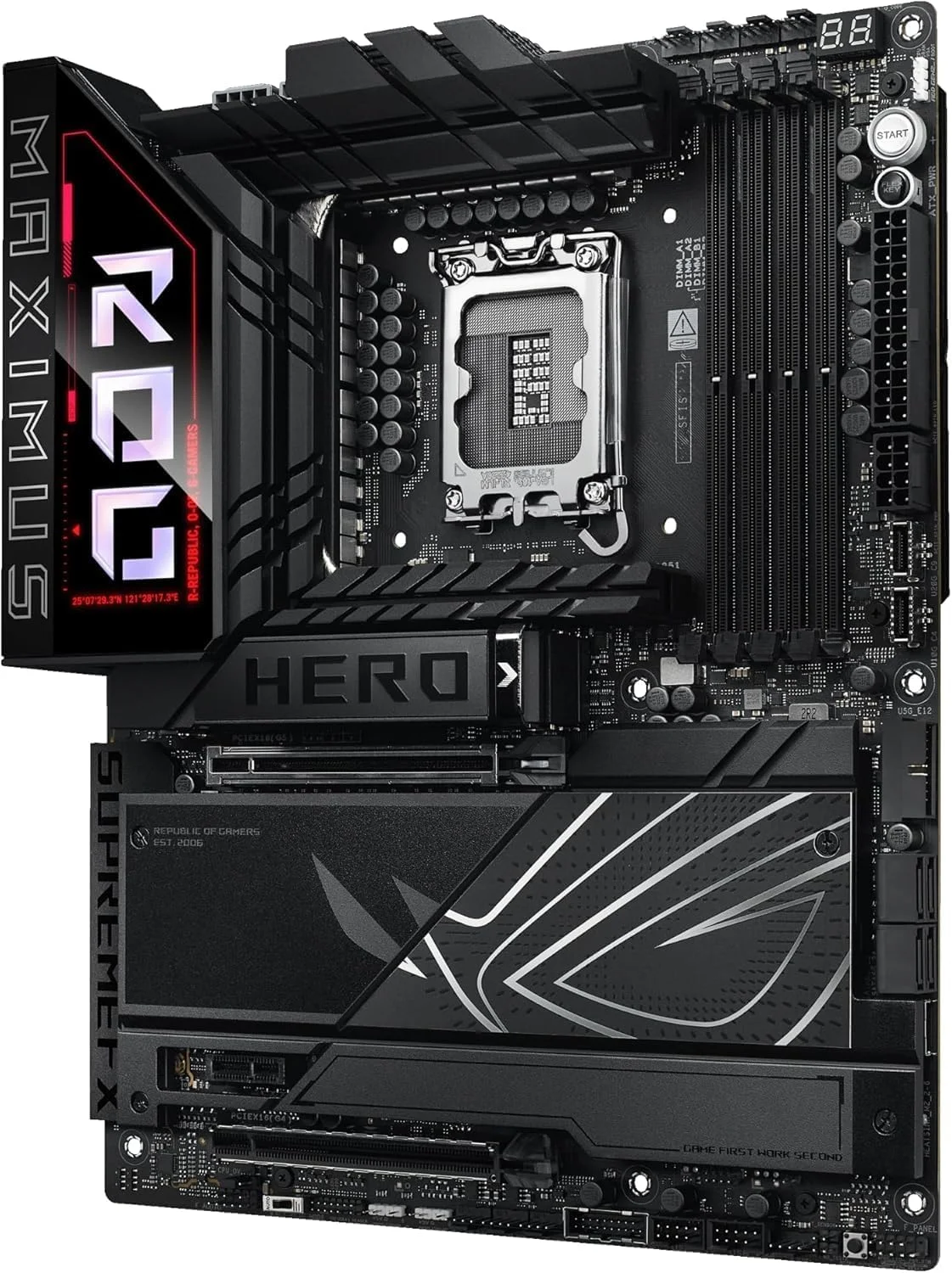 مادربرد ROG Maximus Z890 Hero LGA 1851 ATX، DDR5 پیشرفته با هوش مصنوعی، WiFi 7 + پردازنده Intel Core Ultra 7 285K با 24 هسته و فرکانس 5.7 گیگاهرتز مادربرد ROG Maximus Z890 Hero LGA 1851 ATX، DDR5 پیشرفته با هوش مصنوعی، WiFi 7 + پردازنده Intel Core Ultra 7 285K با 24 هسته و فرکانس 5.7 گیگاهرتز