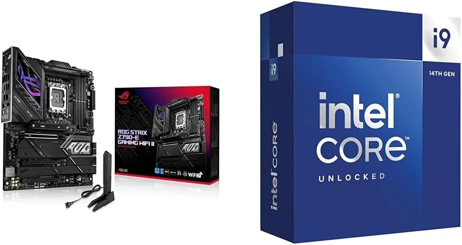پردازنده Intel i9-14900K + مادربرد ROG Strix Z790-E Gaming WiFi II