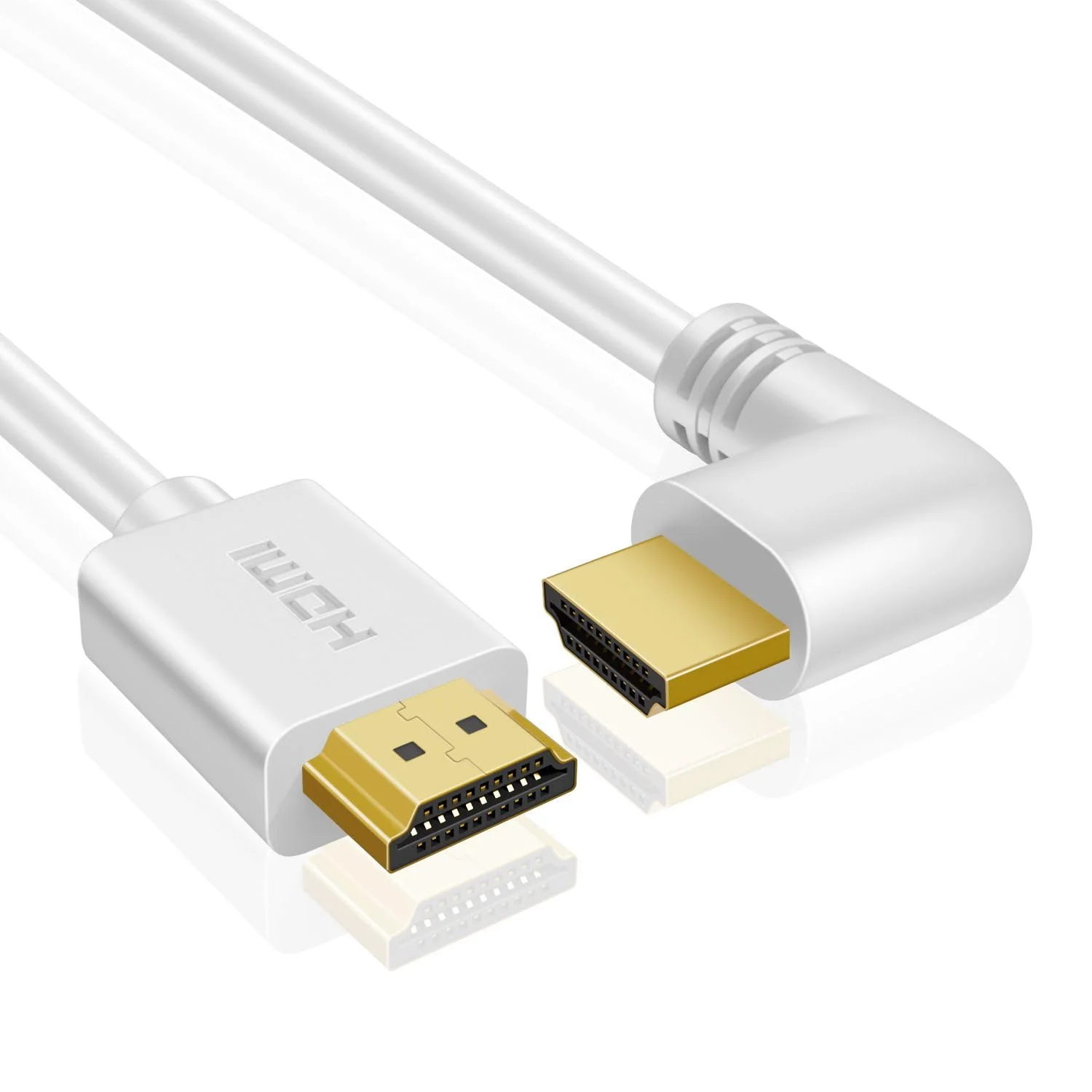 کابل HDMI زاویه راست TNP (3 متر) - کابل HDMI 2.0 پرسرعت سفید UHD 4K 60 هرتز 2K 2160p Full HD 1080p Quad HD 1440p 3D ARC/eARC اترنت برای Xbox One X و Apple TV 4K کابل HDMI زاویه راست TNP (3 متر) - کابل HDMI 2.0 پرسرعت سفید UHD 4K 60 هرتز 2K 2160p Full HD 1080p Quad HD 1440p 3D ARC/eARC اترنت برای Xbox One X و Apple TV 4K