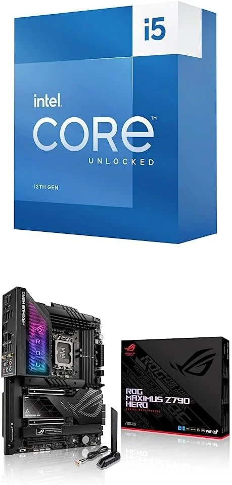 پردازنده 14 هسته ای اینتل Core i5-13600K و مادربرد گیمینگ ASUS ROG Maximus Z790 Hero WiFi 6E