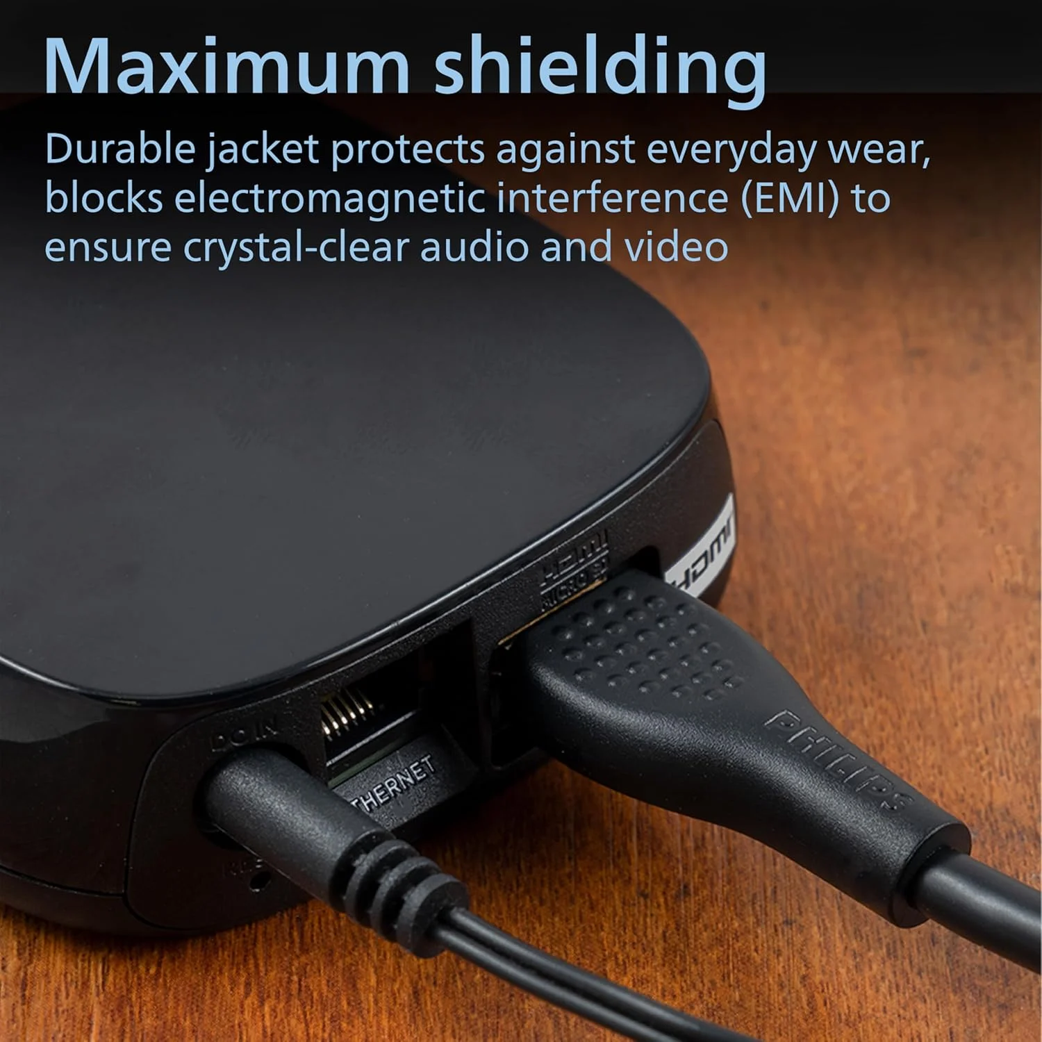 کابل HDMI 4K فیلیپس، بسته 2 عددی، طول 1.2 متر، 4K@120Hz، انتقال داده 10.2 گیگابیت بر ثانیه، نرخ تازه سازی سریع ویدیو 60-600 هرتز، سازگار با تلویزیون، بلوری، لپ تاپ، کنسول های بازی، استریمینگ، مشکی، SWV3553B/37