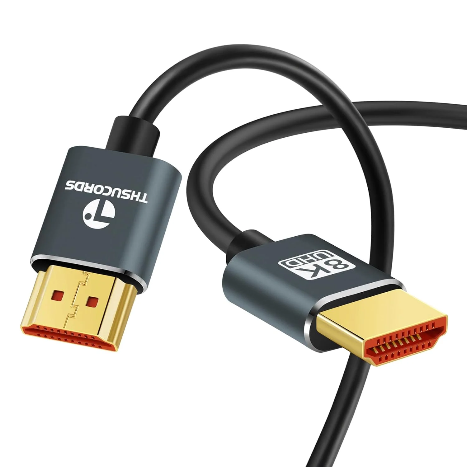 کابل HDMI فوق العاده نازک 4.5 متری، کابل HDMI نرم و انعطاف پذیر 8K 4K به HDMI (سیم HDMI) پشتیبانی از 4K@120Hz 8K@60Hz 48Gbps برای Roku TV/HDTV/PS5/Blu-ray/مانیتور PC/پروژکتور کابل HDMI فوق العاده نازک 4.5 متری، کابل HDMI نرم و انعطاف پذیر 8K 4K به HDMI (سیم HDMI) پشتیبانی از 4K@120Hz 8K@60Hz 48Gbps برای Roku TV/HDTV/PS5/Blu-ray/مانیتور PC/پروژکتور