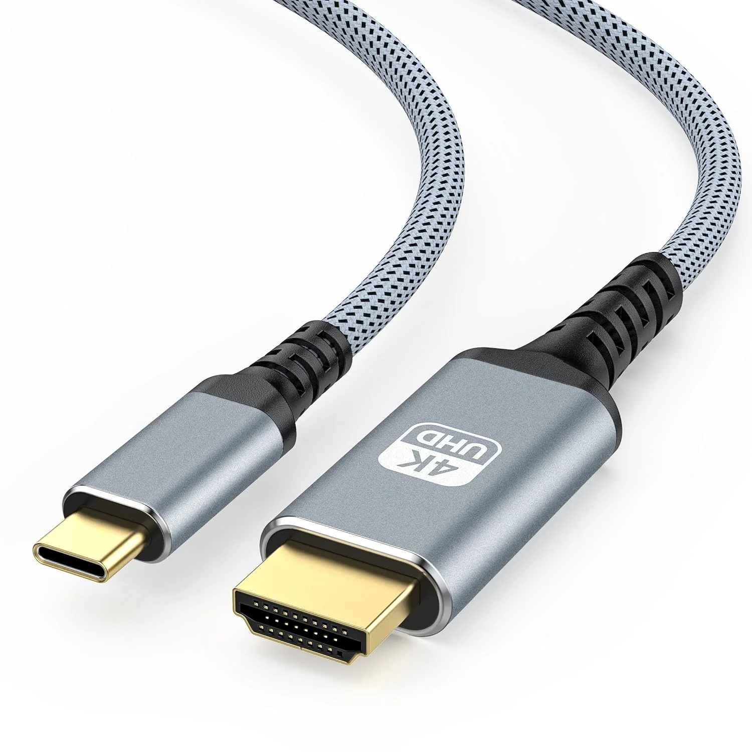 کابل USB C به HDMI طول 3 متر، 4K 60Hz USB Type C به HDMI 2.0 با روکش بافته شده، سازگار با Thunderbolt 3/4/5، MacBook، iMac، iPad Pro، Surface، Galaxy S8 تا S24 کابل USB C به HDMI طول 3 متر، 4K 60Hz USB Type C به HDMI 2.0 با روکش بافته شده، سازگار با Thunderbolt 3/4/5، MacBook، iMac، iPad Pro، Surface، Galaxy S8 تا S24