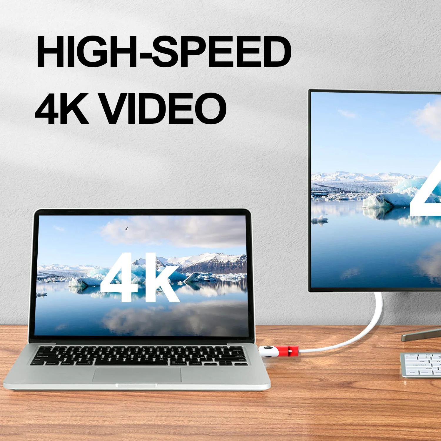 کابل HDMI تخت سرعت بالا (15 متر) پشتیبانی از 4K 2160P، 3D، 1080P، کانال بازگشت صدا