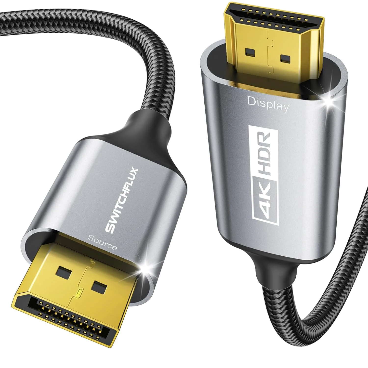 کابل DisplayPort به HDMI اکتیو 1.8 متری (4K@60Hz,1440P/2K@120Hz) یک طرفه Display Port 1.2 به HDMI 2.0 با روکش بافته شده، DP به HDMI سازگار با AMD، NVIDIA، کامپیوترهای رومیزی و مانیتورهای گیمینگ کابل DisplayPort به HDMI اکتیو 1.8 متری (4K@60Hz,1440P/2K@120Hz) یک طرفه Display Port 1.2 به HDMI 2.0 با روکش بافته شده، DP به HDMI سازگار با AMD، NVIDIA، کامپیوترهای رومیزی و مانیتورهای گیمینگ