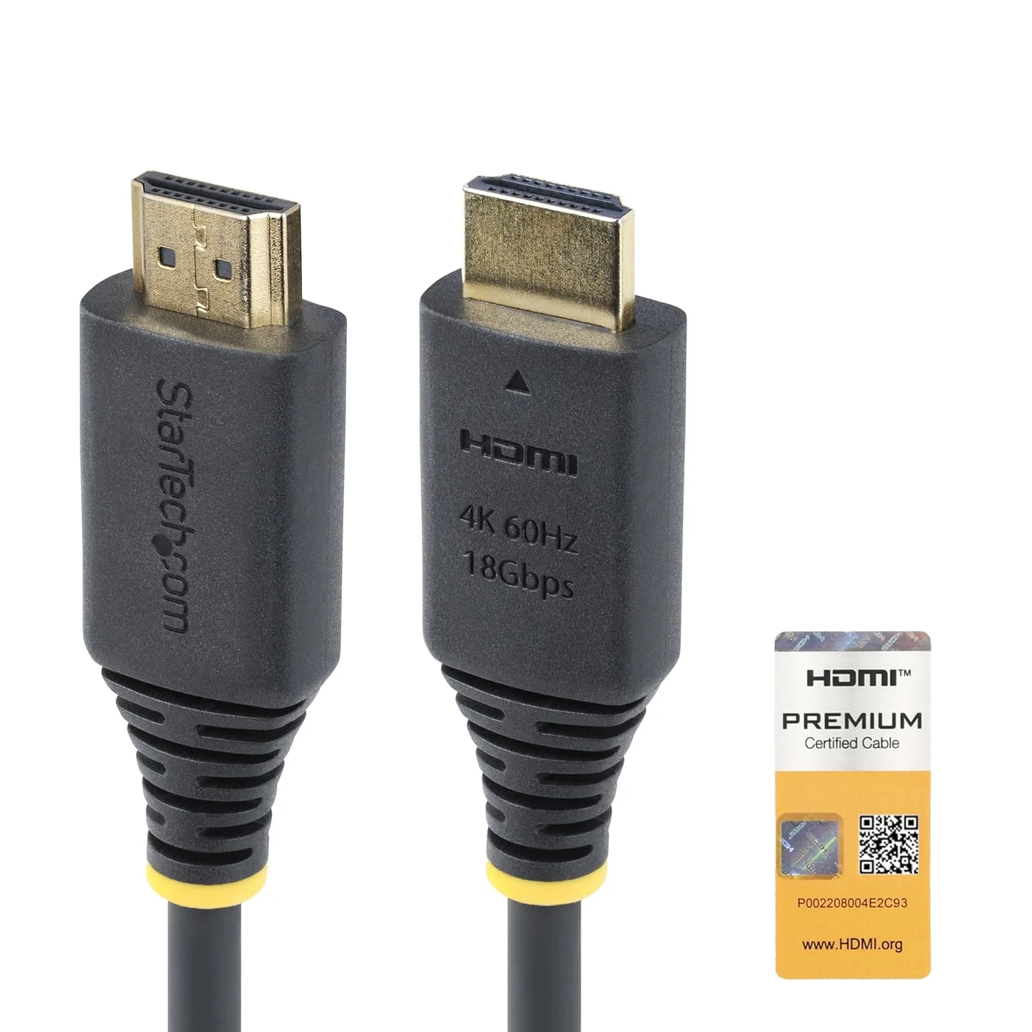 کابل HDMI پرسرعت ممتاز StarTech.com به طول 4.5 متر (15 فوت)، 4K 60Hz/1440p 144Hz، 18Gbps، کابل UHD HDMI 2.0، روکش TPE کابل HDMI پرسرعت ممتاز StarTech.com به طول 4.5 متر (15 فوت)، 4K 60Hz/1440p 144Hz، 18Gbps، کابل UHD HDMI 2.0، روکش TPE