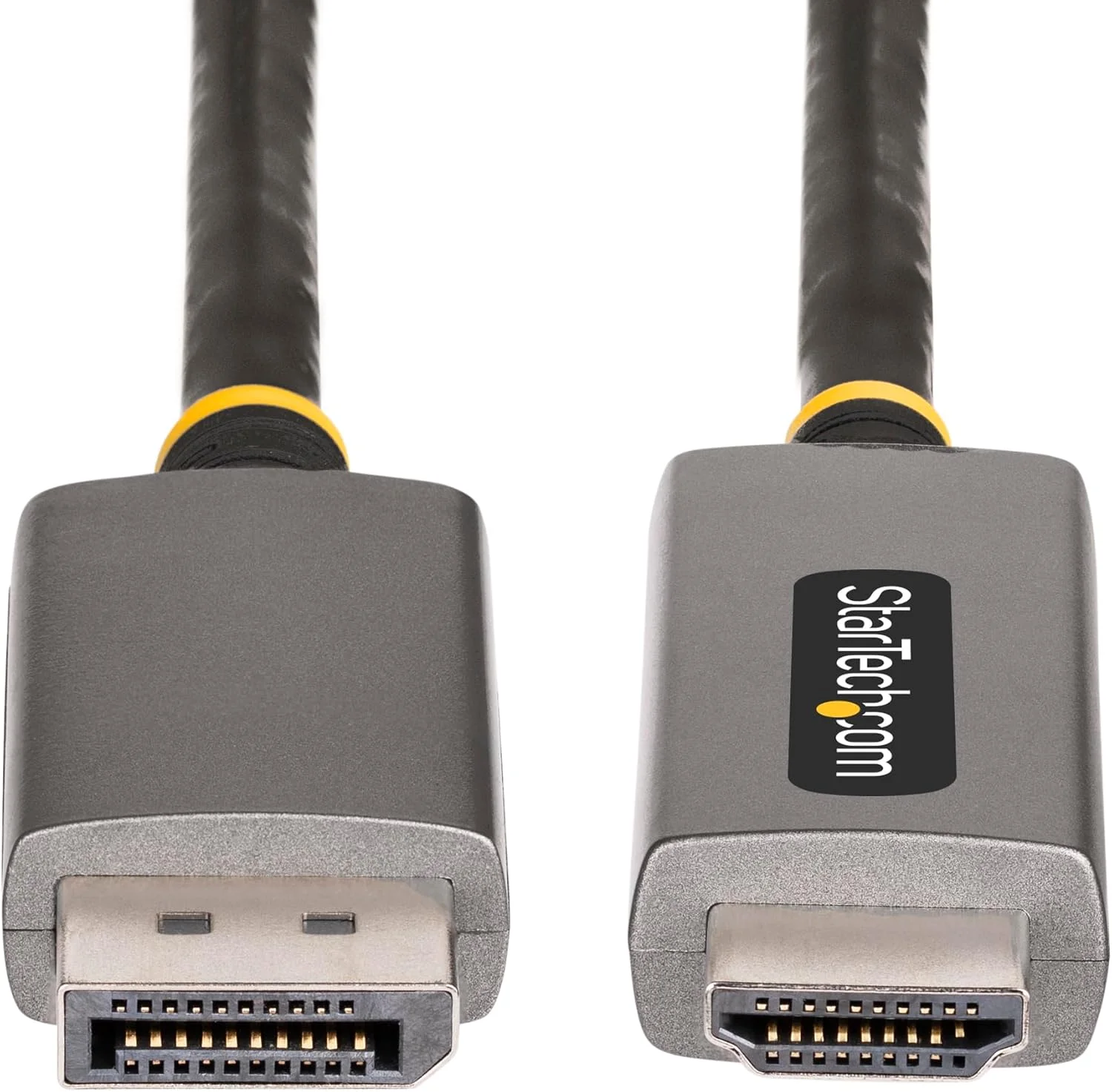 کابل تبدیل DisplayPort به HDMI استار تک، 2 متری، 8K 60Hz، 4K 144Hz، HDR10، تبدیل کننده فعال ویدئو DP 1.4 به HDMI 2.1، اتصال DisplayPort کامپیوتر به مانیتور HDMI (133DISPLAYPORTHDMI21)