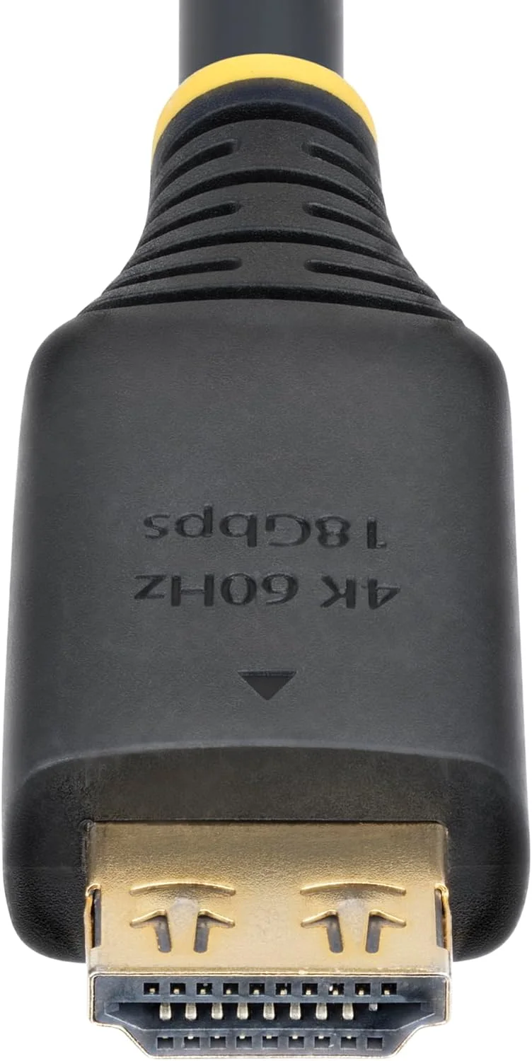 کابل HDMI پرسرعت 4.5 متری (15 فوت) StarTech.com با اتصالات محکم، 4K 60Hz/1440p 144Hz، 18Gbps، کابل UHD HDMI 2.0، روکش TPE