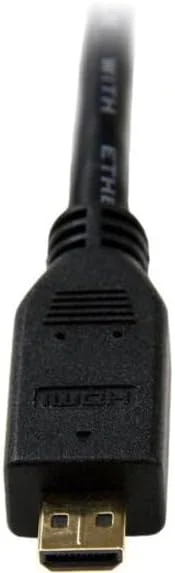 کابل میکرو HDMI به HDMI استار تک 3 متری با اترنت - ویدئو 4K 30 هرتز - کابل/تبدیل بادوام و پرسرعت میکرو HDMI نوع D به HDMI 1.4 - مانیتورها/تلویزیون ها/نمایشگرهای UHD HDMI - M/M (HDADMM3M)