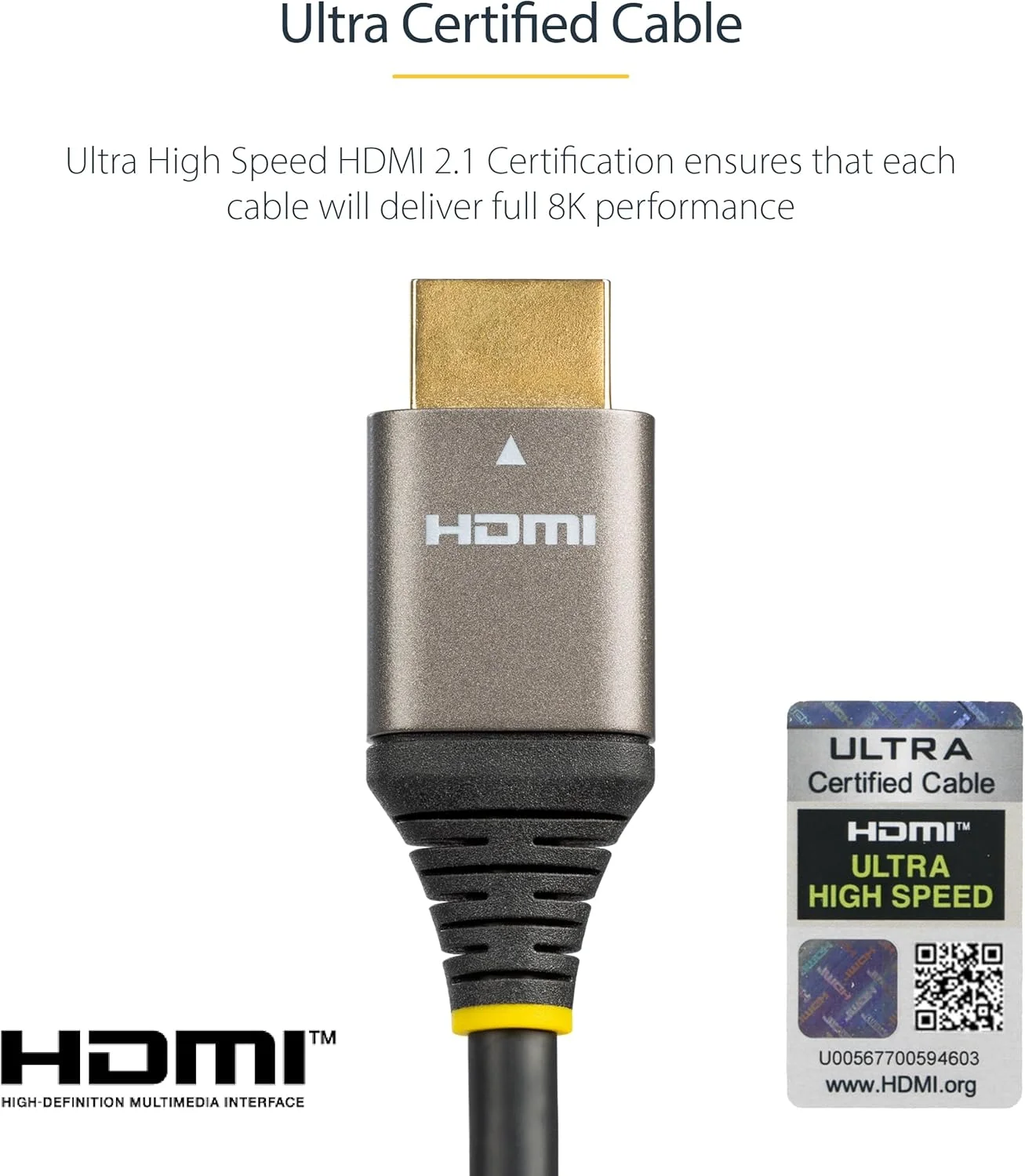 کابل HDMI 2.1 استار تک 3 متری - کابل HDMI سرعت فوق العاده بالا 48 گیگابیت بر ثانیه - 8K 60