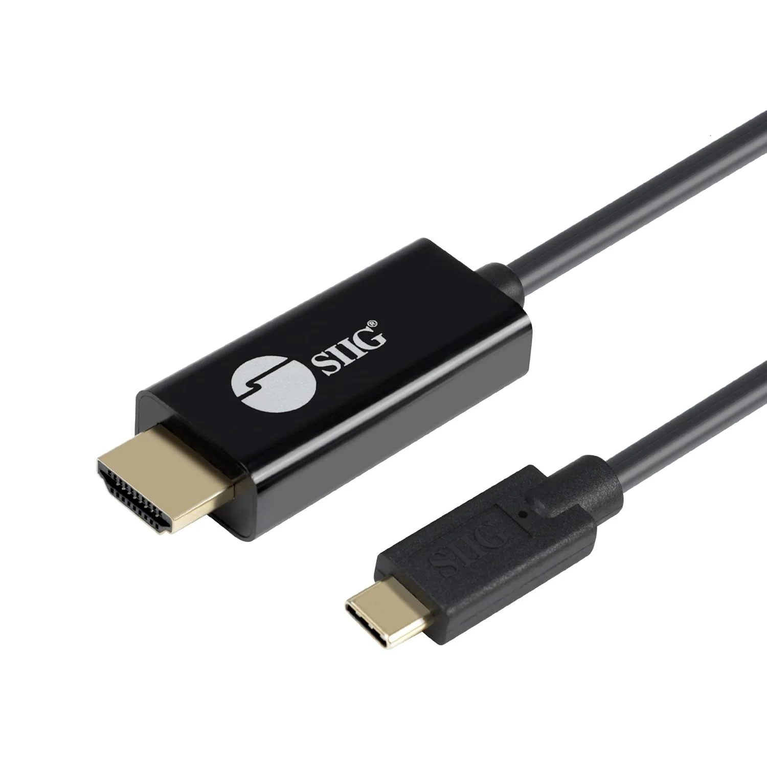 کابل فعال USB-C به HDMI با طول 2 متر SIIG، HDMI 2.0 4K60 HDR، قابل حمل برای لپ‌تاپ‌های ویندوز و مک، گوشی‌های هوشمند و تبلت، حالت USB-C DP Alt مورد نیاز (CB-TC0J11-S1)