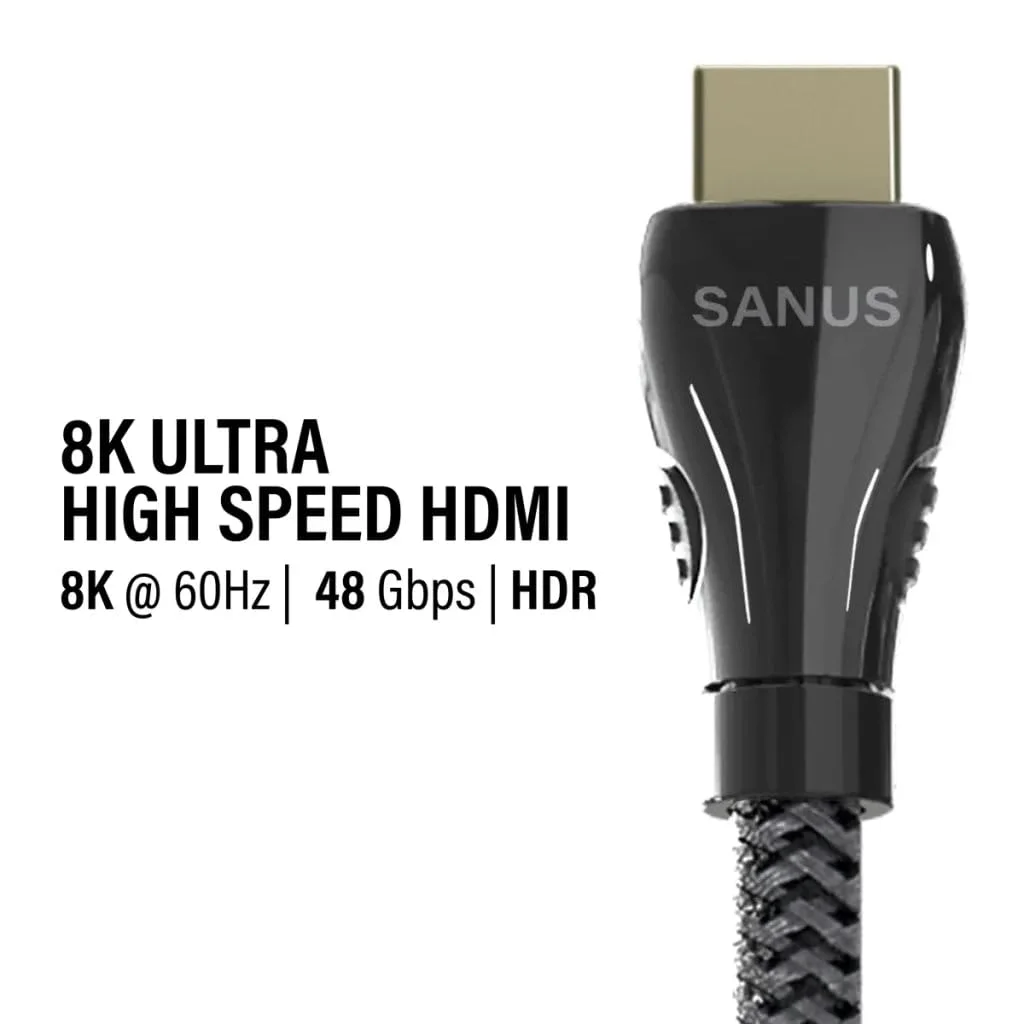 کابل HDMI 2.1 فوق العاده پرسرعت Sanus 8K - طول 2 متر کابل HDMI 2.1 فوق العاده پرسرعت Sanus 8K - طول 2 متر