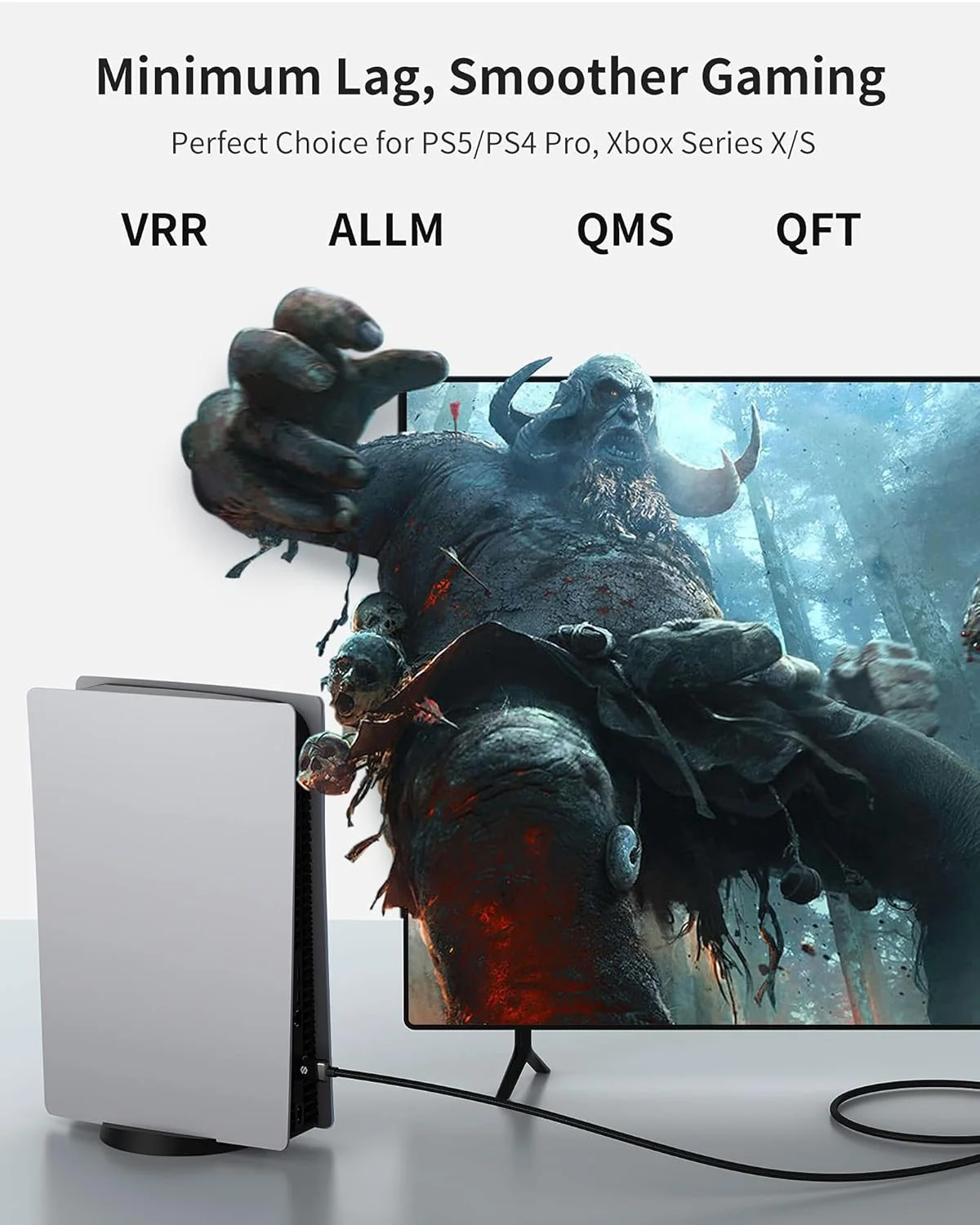 کابل HDMI 2.1 سیلکلند 8K ARC/eARC برای ساندبار 2 متری، 8K@60Hz 4K@120Hz کابل HDMI پرسرعت برای سینمای خانگی، 48 گیگابیت بر ثانیه، سازگار با Dolby Atoms، DTS:X برای ساندبار Vizio Samsung Bose، تلویزیون UHD، Blu-ray