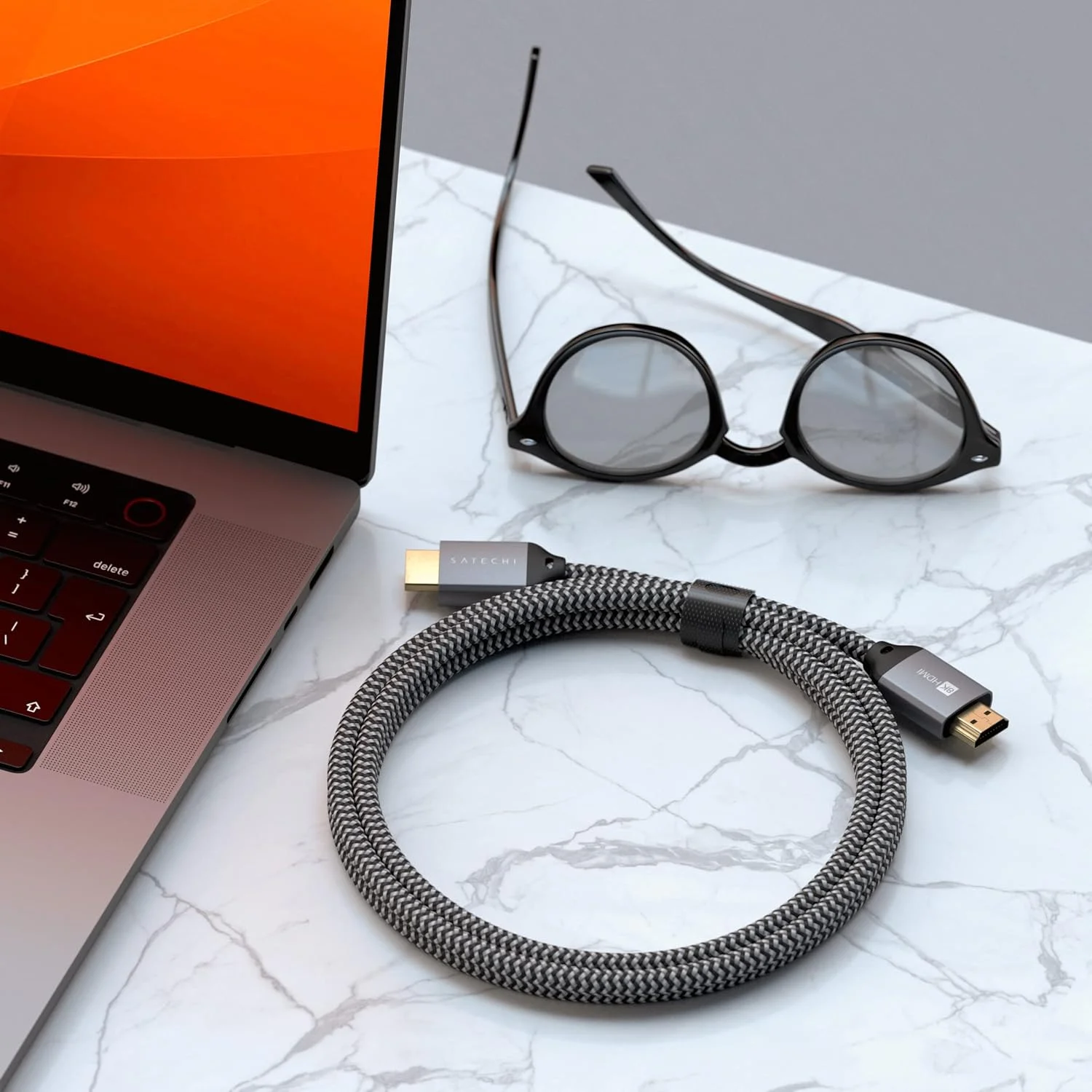 کابل HDMI 2.1 ساتیچی 8K – پشتیبانی از 8K با نرخ 60 هرتز و سرعت فوق العاده بالای 4K با نرخ 120 هرتز، 48 گیگابیت بر ثانیه – HDMI به HDMI سازگار با iMac Pro، iMac، Mac mini، MacBook Pro/Air، Windows و غیره (2 متر)