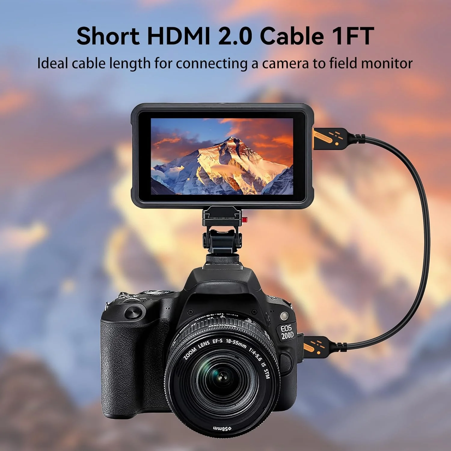 کابل کوتاه HDMI یک فوتی، بسته 5 عددی، کابل HDMI 2.0 پرسرعت 18 گیگابیت بر ثانیه نر به نر، 4K@60Hz، 2K@144Hz، ARC، HDCP2.2، 3D برای ساندبار، تلویزیون، PS5/4، لپ تاپ، مانیتور، دوربین و غیره (نارنجی) کابل کوتاه HDMI یک فوتی، بسته 5 عددی، کابل HDMI 2.0 پرسرعت 18 گیگابیت بر ثانیه نر به نر، 4K@60Hz، 2K@144Hz، ARC، HDCP2.2، 3D برای ساندبار، تلویزیون، PS5/4، لپ تاپ، مانیتور، دوربین و غیره (نارنجی)