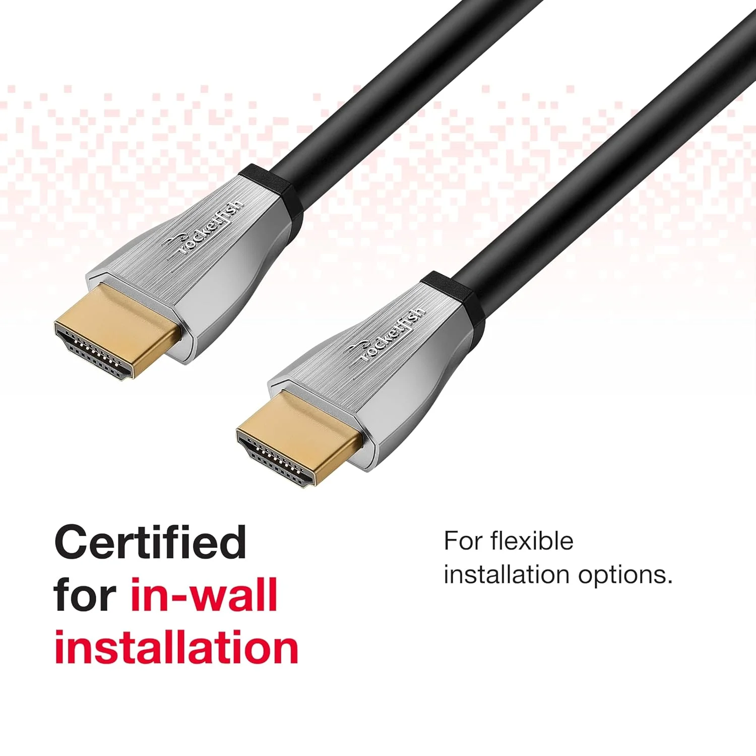 کابل HDMI داخل دیوار Rocketfish - طول 24 فوت کابل HDMI داخل دیوار Rocketfish - طول 24 فوت