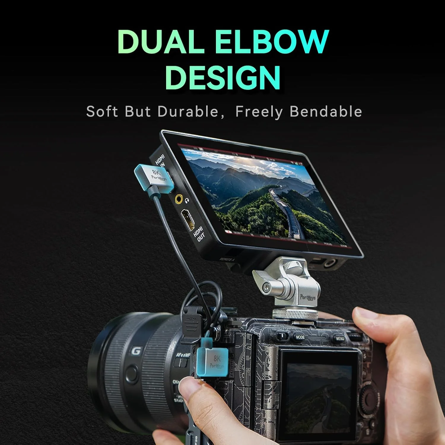 کابل HDMI فوق العاده نازک 8K پورتکیز، قطر 2.5 میلی متر، یک کابل نرم و باریک با سرعت فوق العاده بالای 48 گیگابیت بر ثانیه HDMI 2.1 با رزولوشن 8K@60Hz، 4K@120Hz برای مانیتور، PS5، Xbox، PC، HDTV (A به A، 30 سانتی متر) کابل HDMI فوق العاده نازک 8K پورتکیز، قطر 2.5 میلی متر، یک کابل نرم و باریک با سرعت فوق العاده بالای 48 گیگابیت بر ثانیه HDMI 2.1 با رزولوشن 8K@60Hz، 4K@120Hz برای مانیتور، PS5، Xbox، PC، HDTV (A به A، 30 سانتی متر)