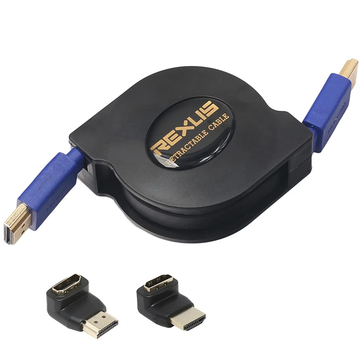 کابل HDMI جمع شونده با سرعت بالا 1 متر / 1.8 متر 3 در 1 3D + مبدل آداپتور نر به ماده 90 درجه / 270 درجه (1.8 متر)