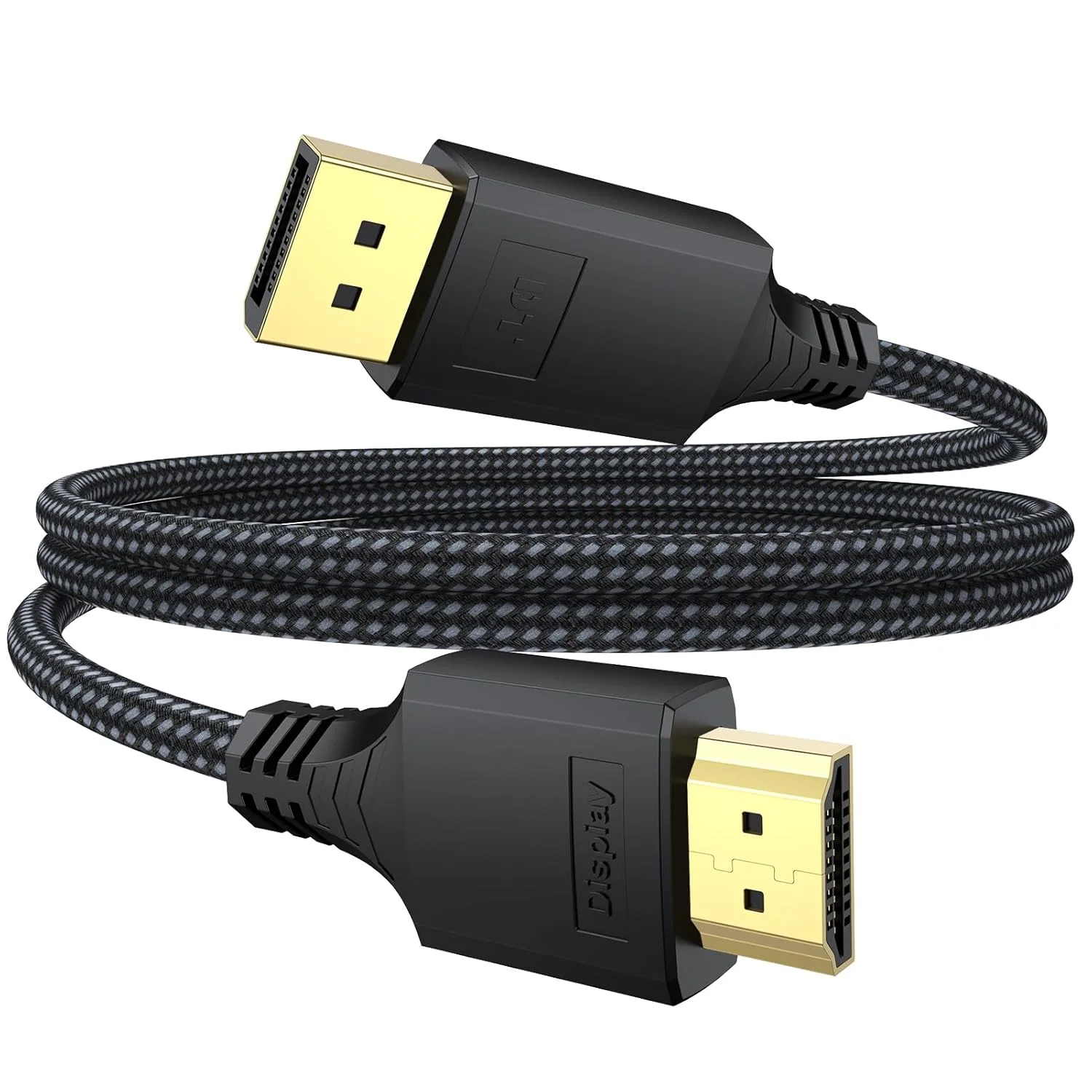 کابل Display Port به HDMI طول 3 فوت، 4K@30Hz 1080P@120Hz [یک طرفه] DisplayPort به HDMI1.4، کابل DP (منبع) به HDMI (نمایشگر) برای کارت گرافیک کامپیوتر به پروژکتور مانیتور تلویزیون