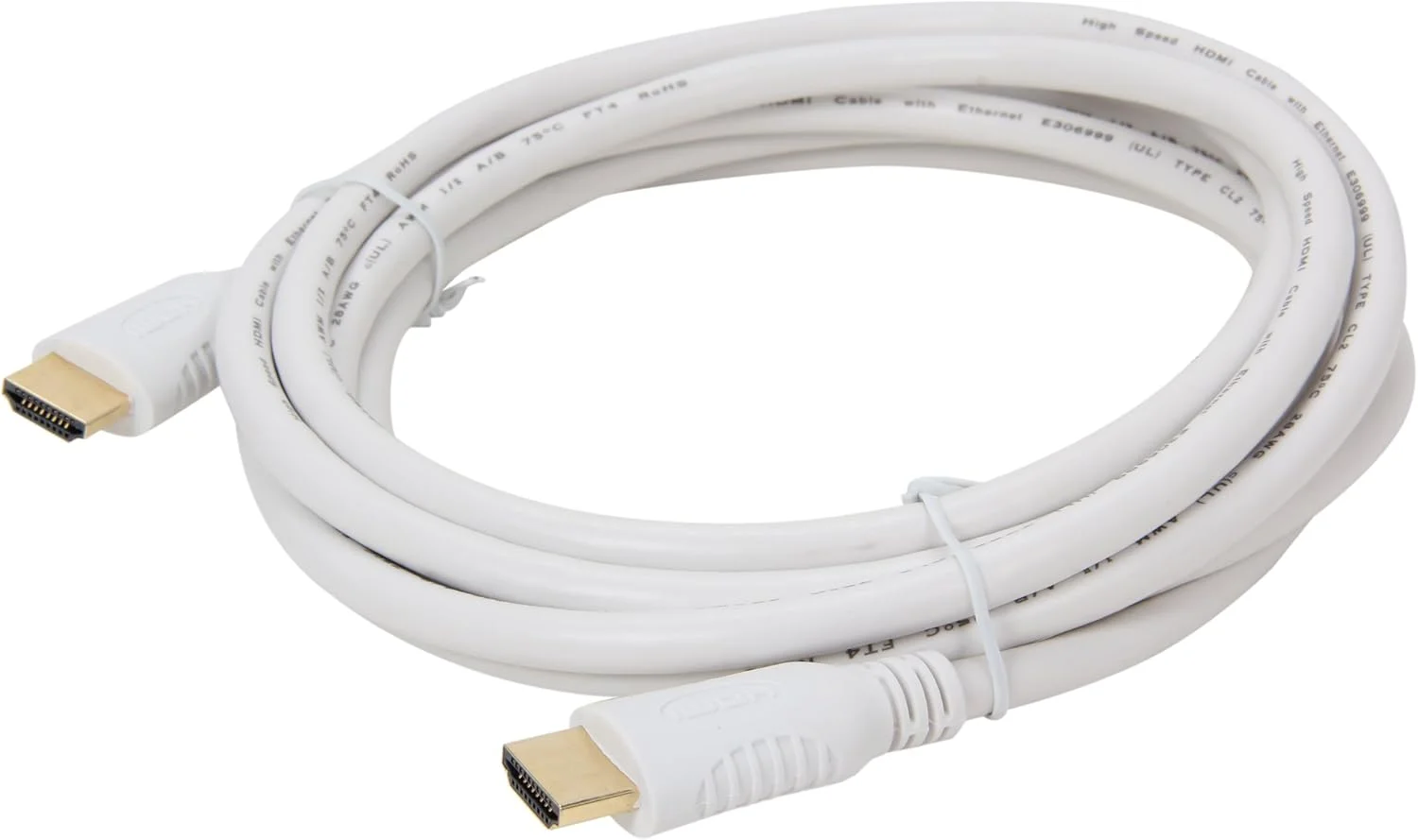 کابل ۱۰ فوتی HDMI پرسرعت Nippon Labs NMHD-10MM-WT با روکش سفید و رتبه CL2، مدل M/M با سیم ۲۸ AWG و روکش طلا کابل ۱۰ فوتی HDMI پرسرعت Nippon Labs NMHD-10MM-WT با روکش سفید و رتبه CL2، مدل M/M با سیم ۲۸ AWG و روکش طلا