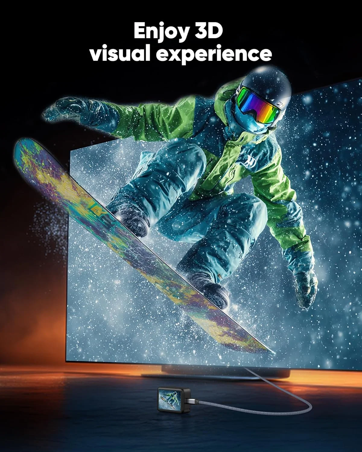 کابل تبدیل میکرو HDMI به HDMI نر 4K با روکش بافته شده نایلونی، پشتیبانی از رزولوشن 4K@60Hz HDR مناسب برای GoPro Hero, Zfc, RPi, A6000, A6300, دوربین، کارت کپچر ویدیو، خاکستری 1.8 متری