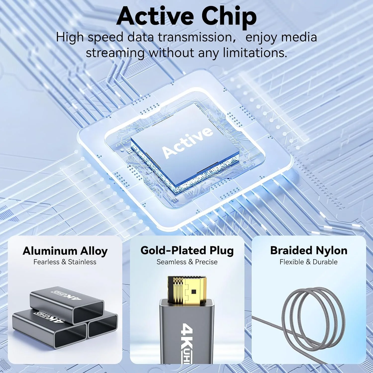 کابل USB-C به HDMI با طول 3 متر، 4K 60Hz، کابل بافته شده USB Type-C به HDMI 2.0، سازگار با Thunderbolt 3/4، MacBook، iMac، iPad Pro، Galaxy، Surface، Dell، HP کابل USB-C به HDMI با طول 3 متر، 4K 60Hz، کابل بافته شده USB Type-C به HDMI 2.0، سازگار با Thunderbolt 3/4، MacBook، iMac، iPad Pro، Galaxy، Surface، Dell، HP