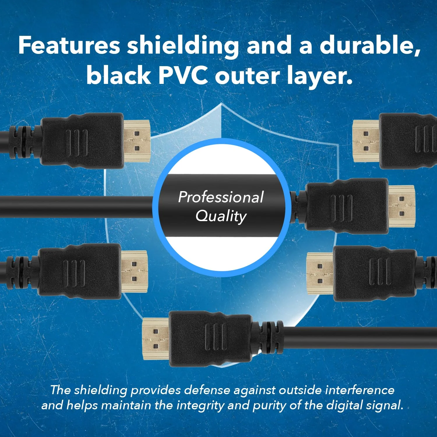 بسته 10 عددی کابل HDMI اوری 1.8 متری – کابل HDMI پرسرعت برای 4K، 3D، اترنت، ARC و 1080p – سازگار با Roku، Blu-ray، Xbox، PS3