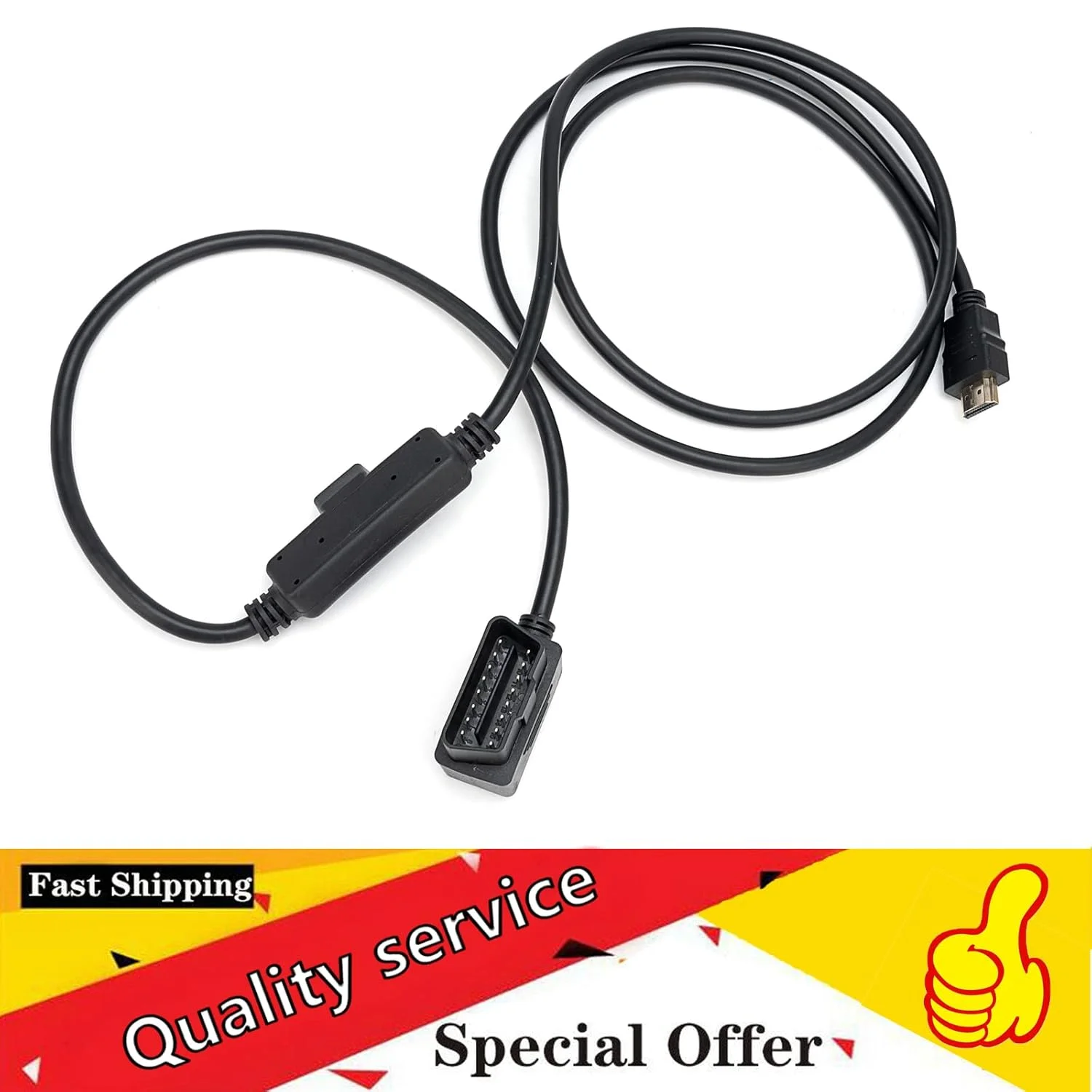 کابل اتصال OBDII به HDMI برای مانیتورهای Edge CS2 CTS2 CTS3 مدل جایگزین #H00008000