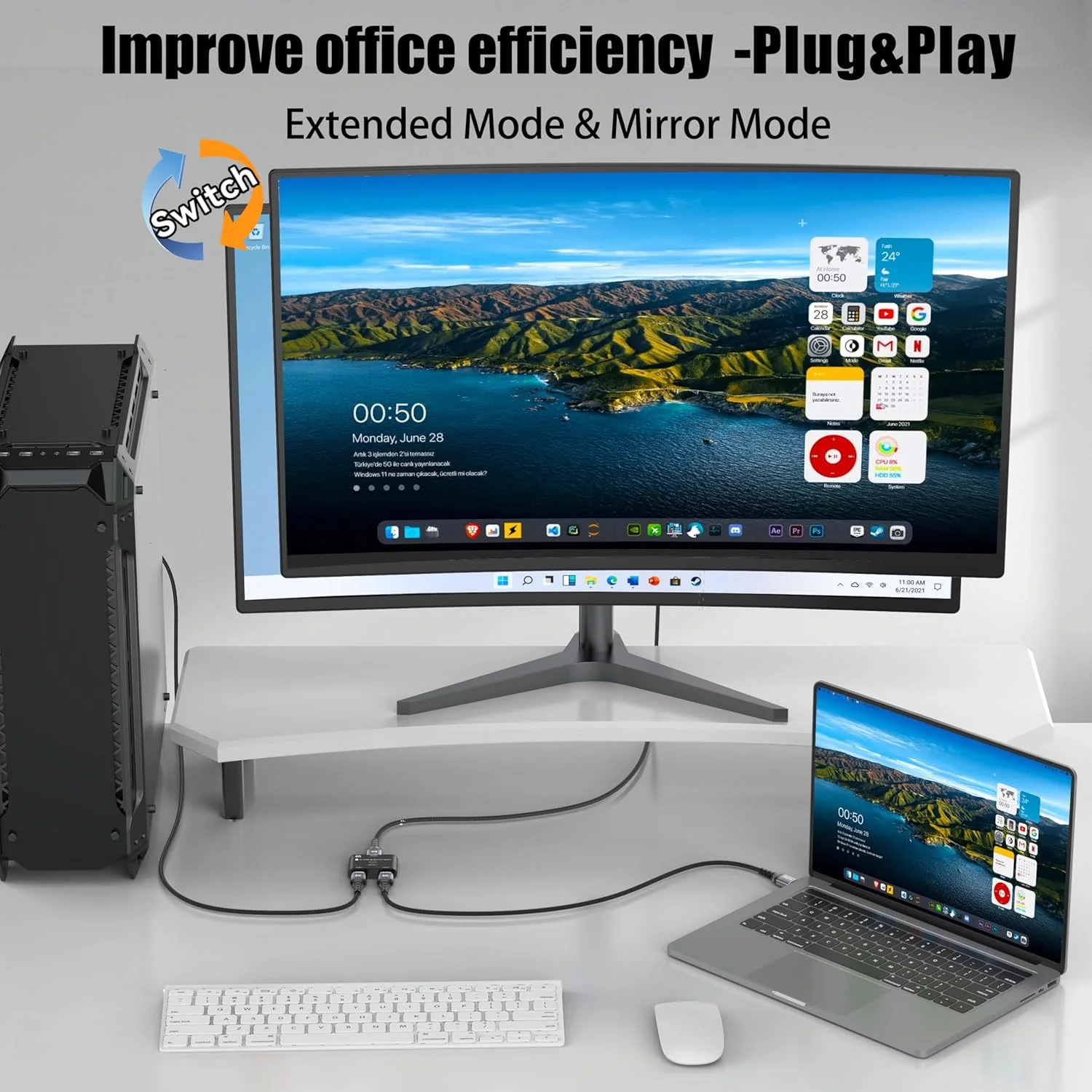 کابل HDMI 8K، طول 90 سانتیمتر، بسته 4 عددی، کابل HDMI 2.1 با سرعت بالا 48 گیگابیت بر ثانیه برای مرتب سازی، پشتیبانی از HDR10+، SBTM، QMS، CEC، HDCP 2.3 برای تلویزیون، مانیتور، کامپیوتر، لپ تاپ، سوئیچ HDMI، اسپلیتر HDMI، هاب، KVM، پروژکتور