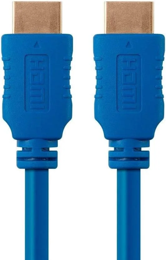 کابل HDMI پرسرعت 4K مونوپرایس - HDMI 2.0، 4K@60Hz، HDR، HDR10، Dolby Vision، 18Gbps، YUV 4:4:4، 28AWG، با هسته فریت، 1.5 فوت، آبی