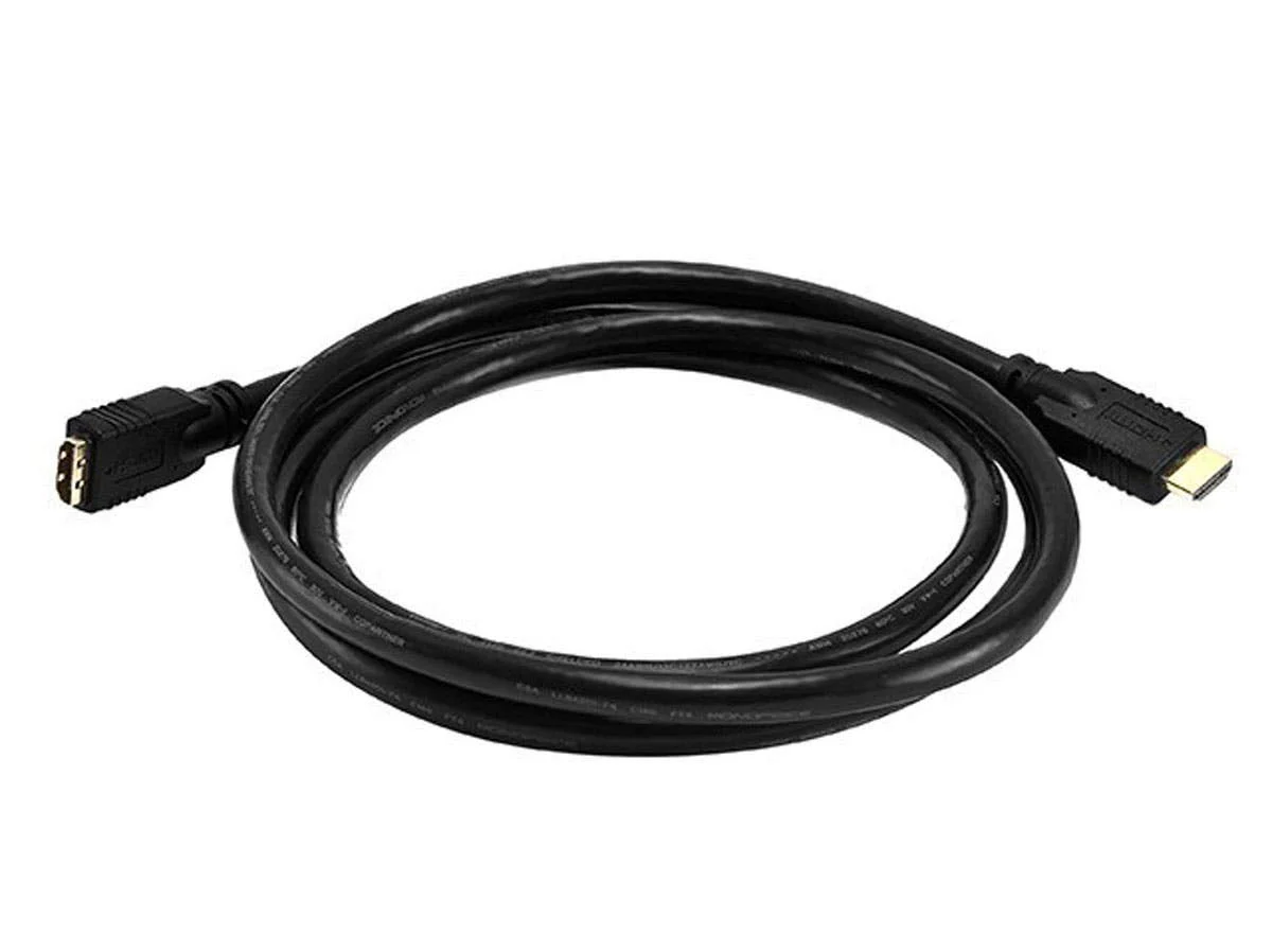 کابل افزایش طول HDMI مونوپرایس پریمیوم با سرعت بالا - CL2، نر به ماده، 24AWG، طول 1.8 متر، مشکی - سری تجاری