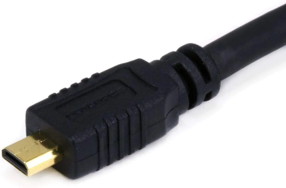 کابل HDMI پرسرعت 6 اینچی مونوپرایس 34AWG با اترنت - کانکتور HDMI Micro نر به کانکتور HDMI ماده - مشکی