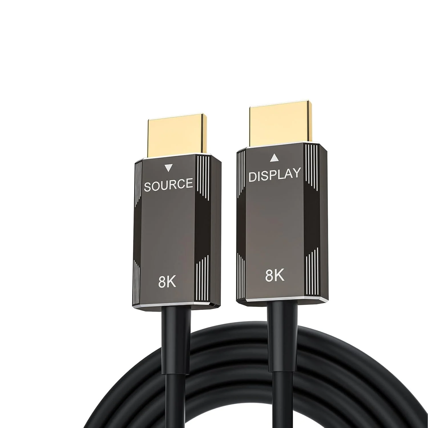 کابل فیبر نوری اکتیو HDMI 2.1 با رزولوشن 8K 4K طول 9 متر، پشتیبانی از 8K@60Hz و 4K@120Hz سرعت بالا 48Gbps کابل فیبر نوری بلند HDMI با Dynamic HDR/eARC/HDCP، برای PS5 PS4 مانیتور دسکتاپ TV Box