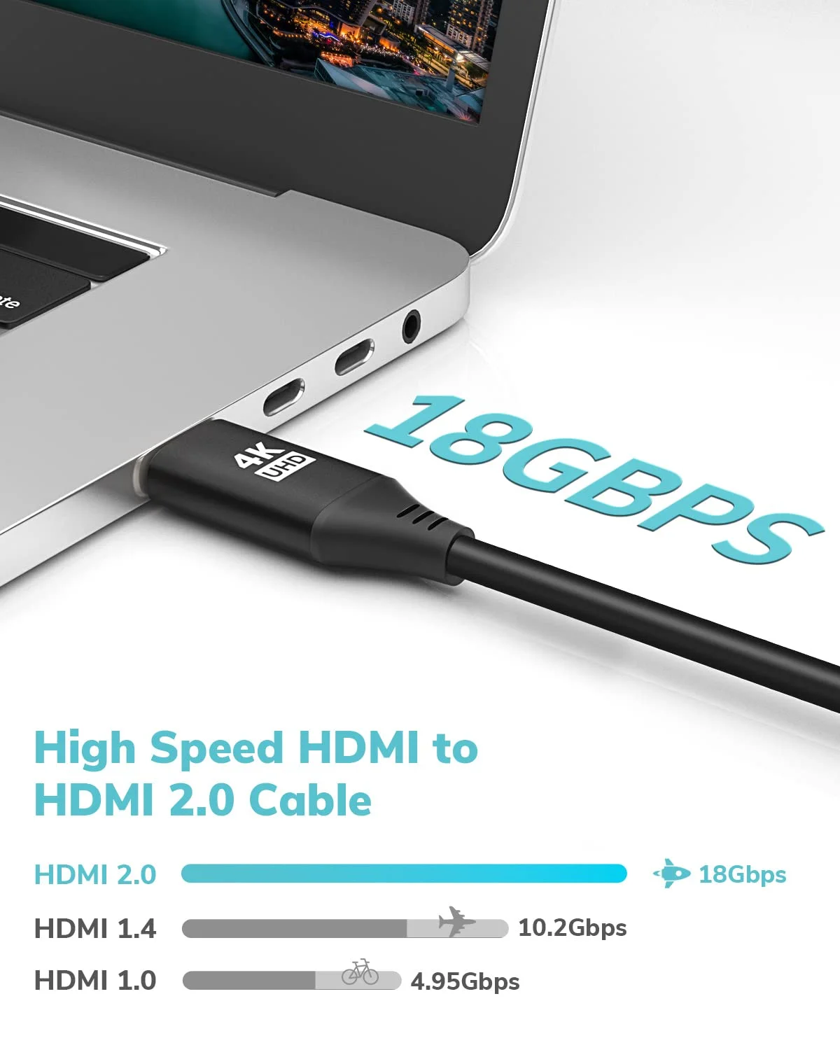 کابل HDMI 4K پانزده فوتی، بسته دو عددی، 4K با نرخ 60 هرتز، دارای استاندارد CL3، کابل HDMI 2.0 پرسرعت با محافظ HD، سازگار با Roku TV/لپ تاپ/کامپیوتر/HDTV و غیره کابل HDMI 4K پانزده فوتی، بسته دو عددی، 4K با نرخ 60 هرتز، دارای استاندارد CL3، کابل HDMI 2.0 پرسرعت با محافظ HD، سازگار با Roku TV/لپ تاپ/کامپیوتر/HDTV و غیره