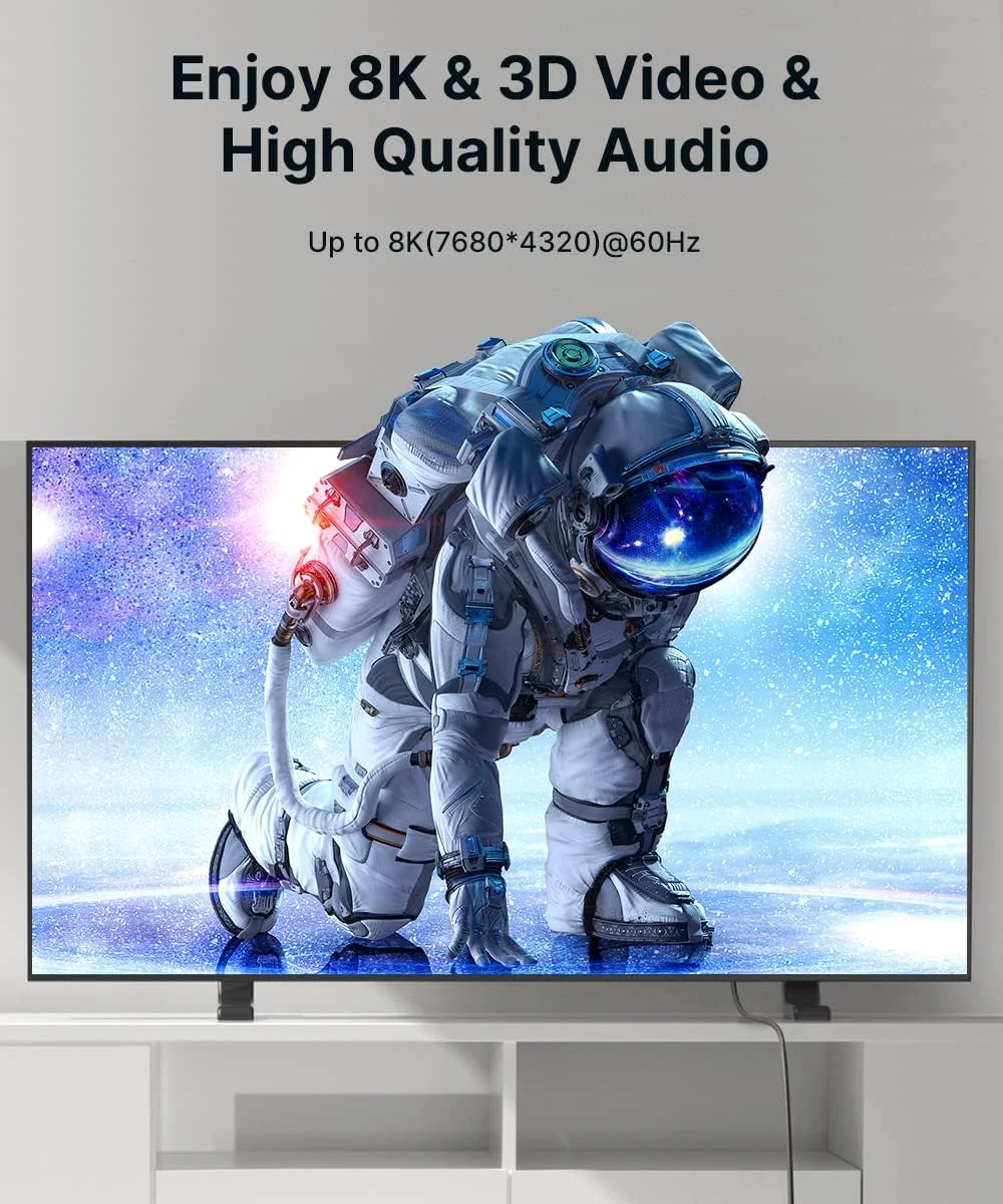 کابل HDMI 8K جی ساکس 2.1، بسته 2 عددی 1.8 متری، کابل HDMI با سرعت فوق العاده بالا 48 گیگابیت بر ثانیه، سیم بافته شده (4K@144Hz، 4K@120Hz، 8K@60Hz) HDCP 2.2&2.3 HDR 10 eARC ARC، سازگار با سوییچ 2/PS5/لپ تاپ/مانیتور/HDTV - قرمز کابل HDMI 8K جی ساکس 2.1، بسته 2 عددی 1.8 متری، کابل HDMI با سرعت فوق العاده بالا 48 گیگابیت بر ثانیه، سیم بافته شده (4K@144Hz، 4K@120Hz، 8K@60Hz) HDCP 2.2&2.3 HDR 10 eARC ARC، سازگار با سوییچ 2/PS5/لپ تاپ/مانیتور/HDTV - قرمز