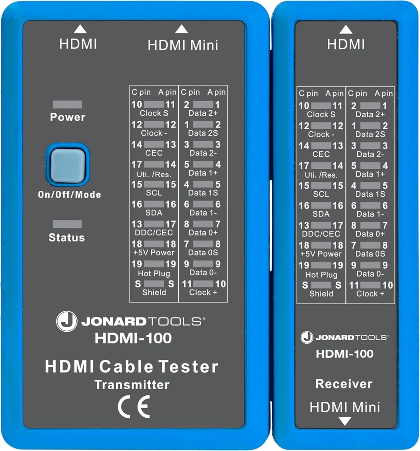 تستر کابل HDMI جانارد تولز مدل HDMI-100 برای کابل های HDMI و مینی HDMI، مشکی