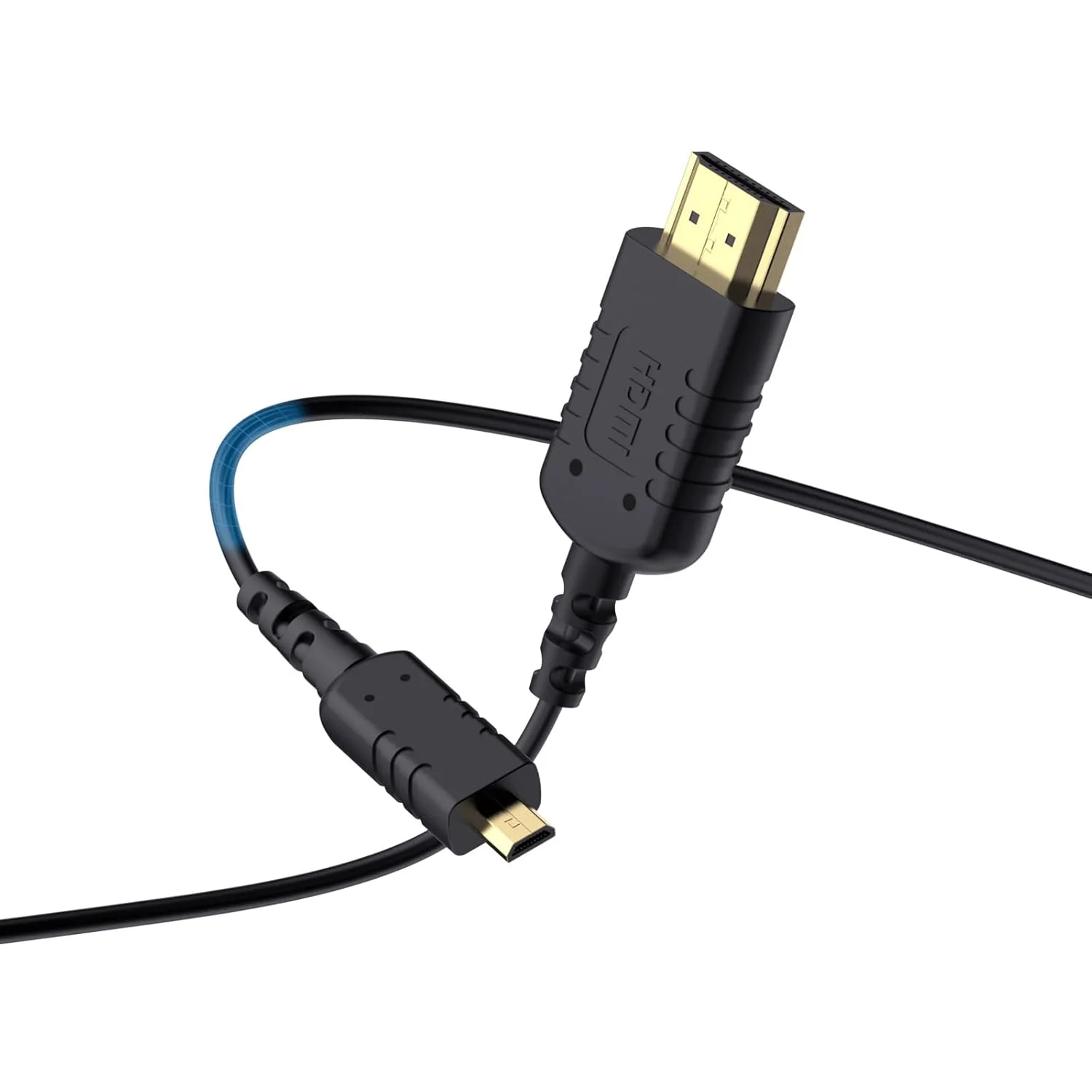 کابل تبدیل HDMI به Micro HDMI FEELWORLD فوق العاده نازک 4K، طول 0.5 متر، کابل باریک HDMI 2.0 با قطر 2.5 میلی متر، پشتیبانی از سرعت بالا 4K@60Hz 2160p 1080p 18 گیگابیت بر ثانیه 3D HDR برای دوربین و فیلمبرداری