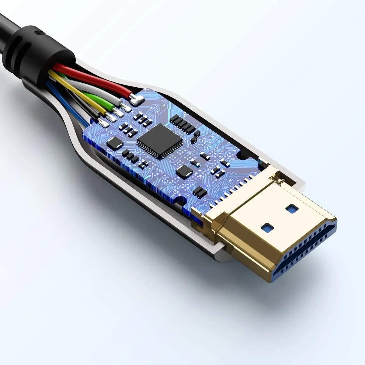 کابل HDMI فیبر نوری 30 متر، HDMI 2.0، 18 گیگابیت بر ثانیه، پشتیبانی از 4K@60Hz، 4:4:4/4:2:2/4:2:0، HDR10، Dolby Vision، HDCP2.2، ARC، 3D، باریک و انعطاف پذیر کابل HDMI فیبر نوری 30 متر، HDMI 2.0، 18 گیگابیت بر ثانیه، پشتیبانی از 4K@60Hz، 4:4:4/4:2:2/4:2:0، HDR10، Dolby Vision، HDCP2.2، ARC، 3D، باریک و انعطاف پذیر