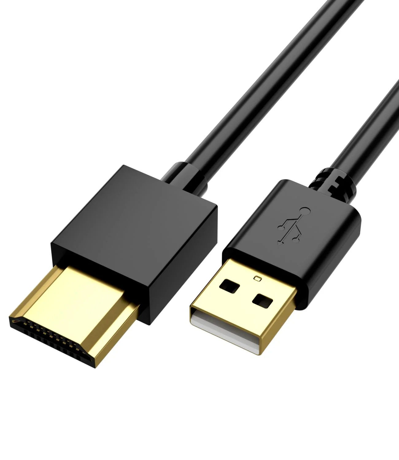 کابل شارژ USB به HDMI طول 1 متر، کابل آداپتور USB به HDMI برای مک، iOS، ویندوز 12/11/10/Vista/XP، تلویزیون های HD، گیرنده ماهواره، پخش کننده Blu-Ray و غیره