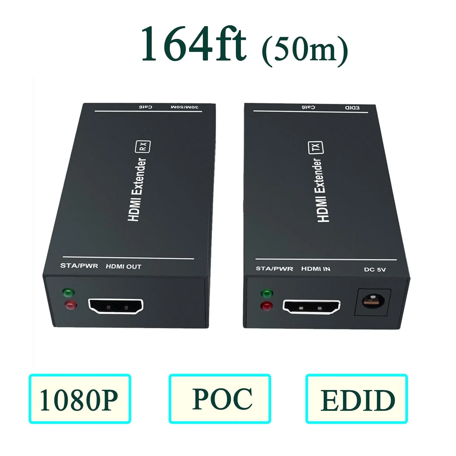 اکستندر HDMI با کیفیت 1080p@60Hz و پشتیبانی از 3D، انتقال غیرفشرده Full HD از طریق یک کابل Cat5e/Cat6/Cat 7 تا 50 متر، پشتیبانی از عملکرد EDID و POC (فرستنده و گیرنده) اکستندر HDMI با کیفیت 1080p@60Hz و پشتیبانی از 3D، انتقال غیرفشرده Full HD از طریق یک کابل Cat5e/Cat6/Cat 7 تا 50 متر، پشتیبانی از عملکرد EDID و POC (فرستنده و گیرنده)