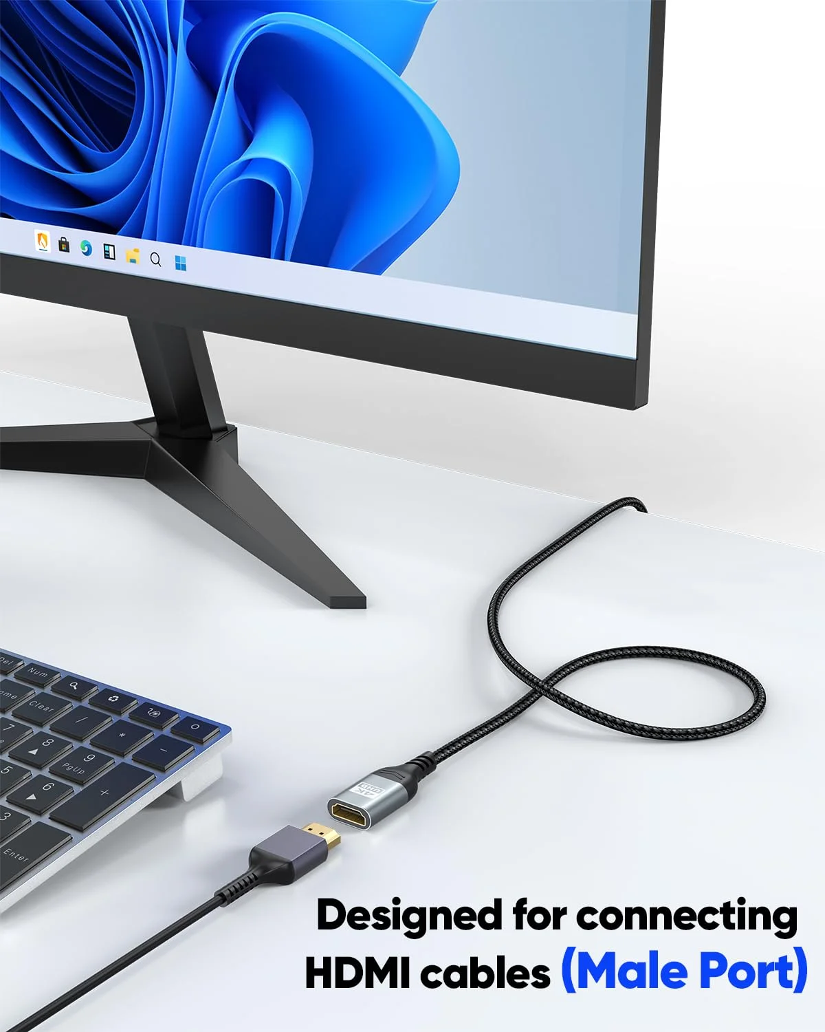 کابل افزایش طول HDMI بیست فوت، کابل افزایش طول آداپتور HDMI نر به ماده بیست فوت، 4K@60Hz، 2K، 1080P، ARC، HDR سازگار با لپ تاپ، HDTV، مانیتور، Roku، Fire TV Stick، Xbox، PS5 کابل افزایش طول HDMI بیست فوت، کابل افزایش طول آداپتور HDMI نر به ماده بیست فوت، 4K@60Hz، 2K، 1080P، ARC، HDR سازگار با لپ تاپ، HDTV، مانیتور، Roku، Fire TV Stick، Xbox، PS5