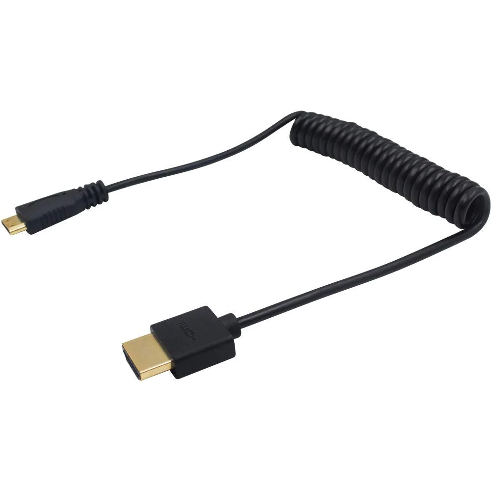 کابل مینی HDMI به HDMI فنری Duttek 4K، طول 30 تا 120 سانتی متر، کابل فوق العاده نازک HDMI به مینی HDMI، پشتیبانی از 4K Ultra HD، 1080p، 3D، برای پروژکتور، مانیتور، دوربین فیلمبرداری کابل مینی HDMI به HDMI فنری Duttek 4K، طول 30 تا 120 سانتی متر، کابل فوق العاده نازک HDMI به مینی HDMI، پشتیبانی از 4K Ultra HD، 1080p، 3D، برای پروژکتور، مانیتور، دوربین فیلمبرداری