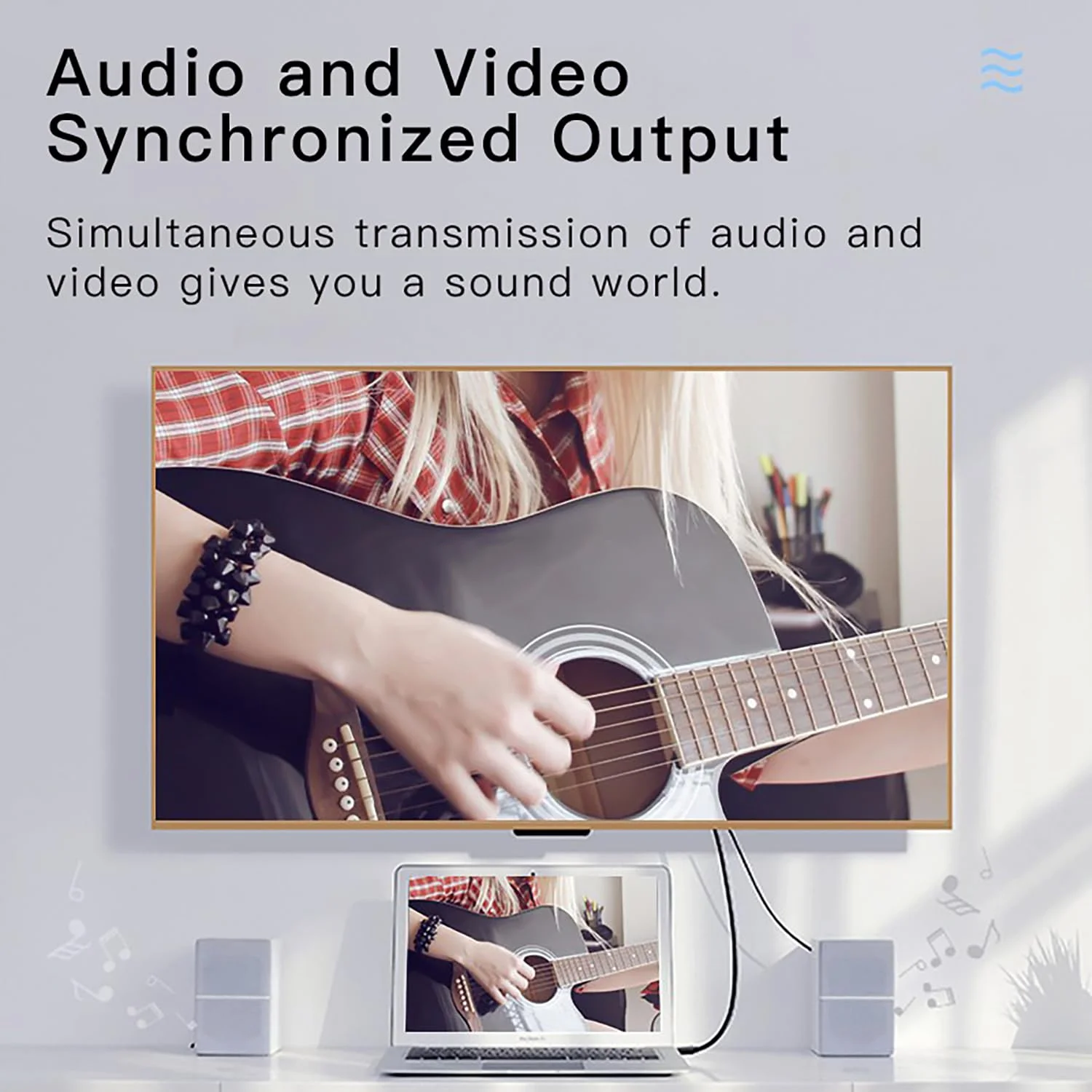 کابل DisplayPort به HDMI با کیفیت 4K طول 1.8 متر، انتقال یک طرفه DP 1.2 به HDMI 1.4، سازگار با HP، ThinkPad، AMD، NVIDIA (فقط DP به HDMI)