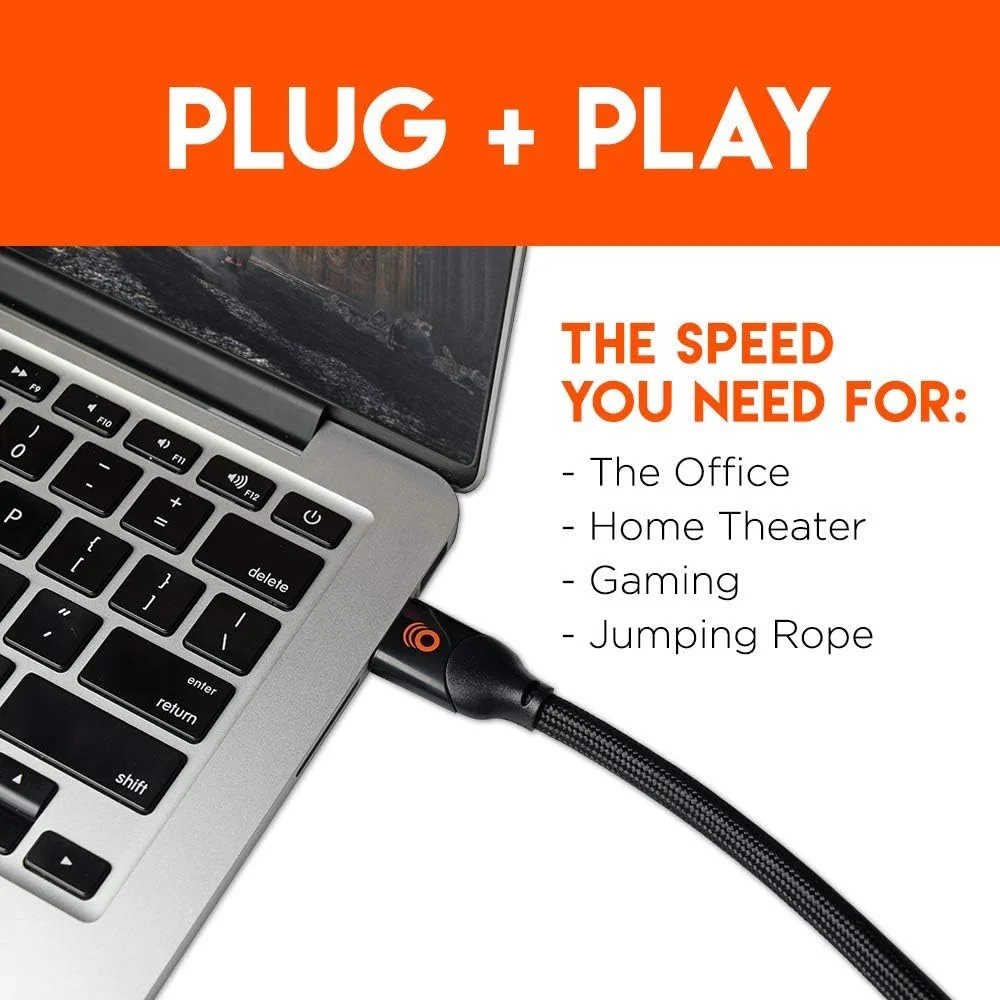 کابل HDMI بافته شده اکوگیر، طول 4.5 متری، نسخه 2.0 - سازگار با 4K و HDR - اتصالات با روکش طلا، پشتیبانی از نرخ تازه سازی 4K با 60 فریم در ثانیه و پهنای باند 18 گیگابیت بر ثانیه کابل HDMI بافته شده اکوگیر، طول 4.5 متری، نسخه 2.0 - سازگار با 4K و HDR - اتصالات با روکش طلا، پشتیبانی از نرخ تازه سازی 4K با 60 فریم در ثانیه و پهنای باند 18 گیگابیت بر ثانیه