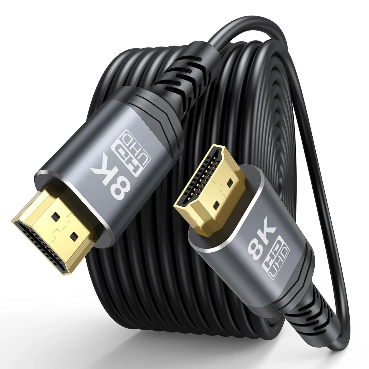 کابل HDMI 8K به طول 7.5 متر، کابل HDMI بلند با استاندارد CL3 مناسب برای داخل دیوار، سرعت بالا 48 گیگابیت بر ثانیه، 8K@60Hz، 4K@144Hz/120Hz، HDR پویا، سازگار با eARC، مناسب برای لپ تاپ، تلویزیون های HD، مانیتور، Blu-ray، PS5/PS4