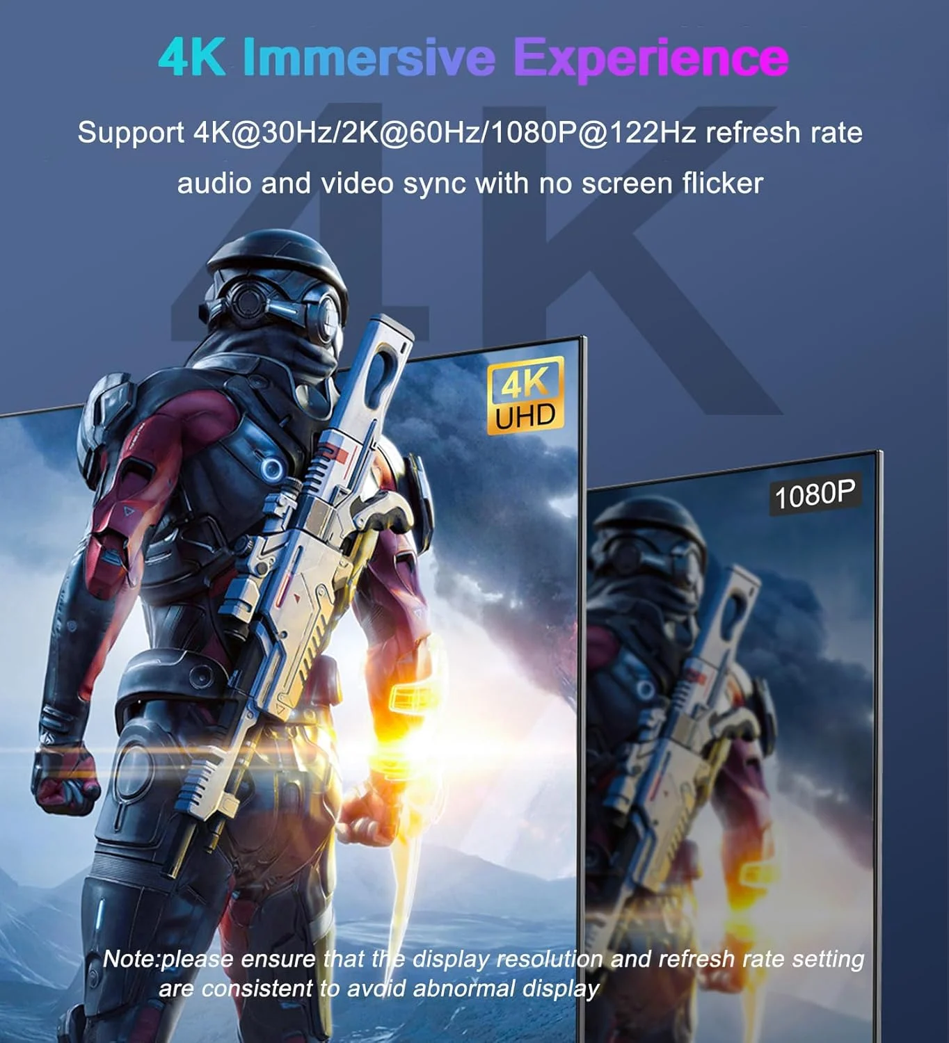 کابل DisplayPort به HDMI با کیفیت 4K، طول 1.8 متر، تبدیل یک طرفه DP 1.2 (منبع) به HDMI 1.4 (صفحه نمایش)، آداپتور کابل DP به HDMI سازگار با HP، ThinkPad، AMD، NVIDIA، کامپیوتر و غیره